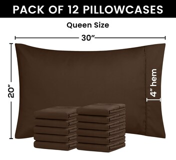Foto 3 | Fundas De Almohada Utopia Bedding Tamaño Queen, 20 X 30 Cm, Paquete De 12 - Venta Internacional.