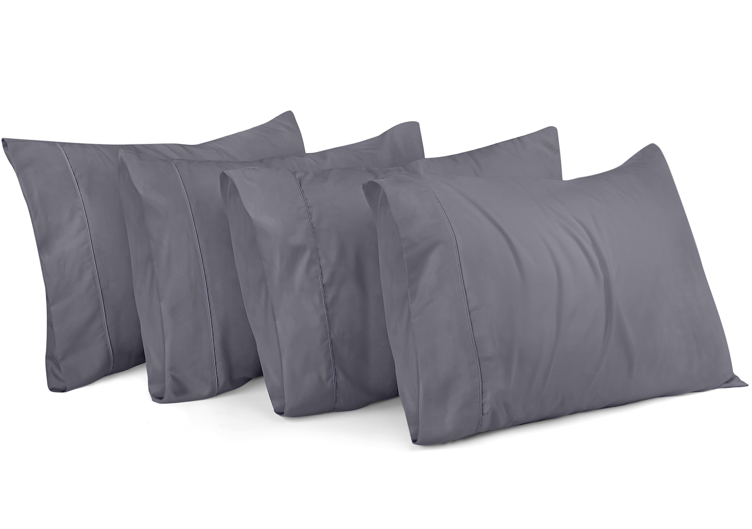 Foto 2 pulgar | Fundas De Almohada Utopia Bedding Queen, Paquete De 80 Unidades, 50 X 75 Cm, Color Gris - Venta Internacional.