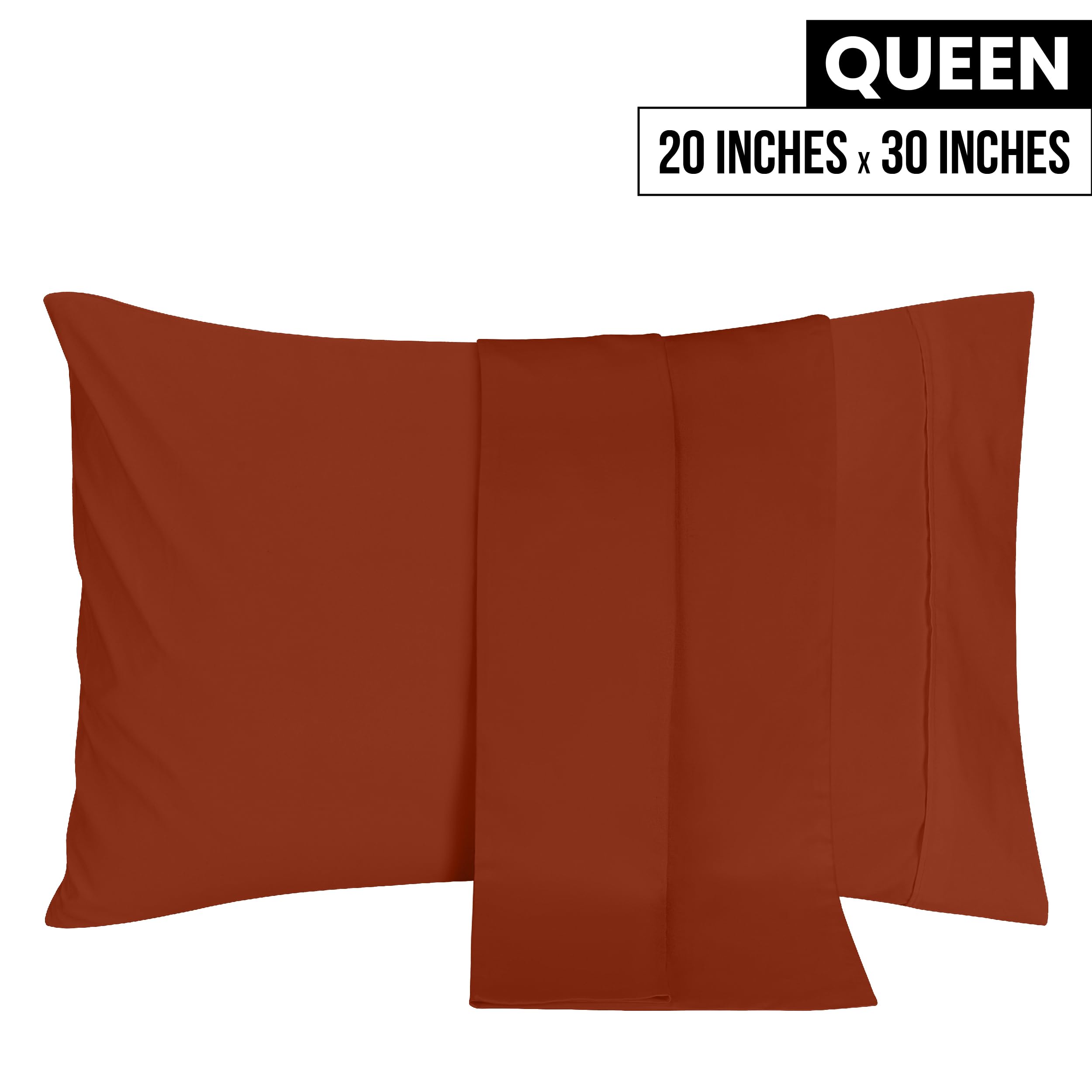 Foto 3 pulgar | Pack De 2 Fundas De Almohada Utopia Bedding Queen, Color Naranja, 50 X 75 Cm - Venta Internacional.