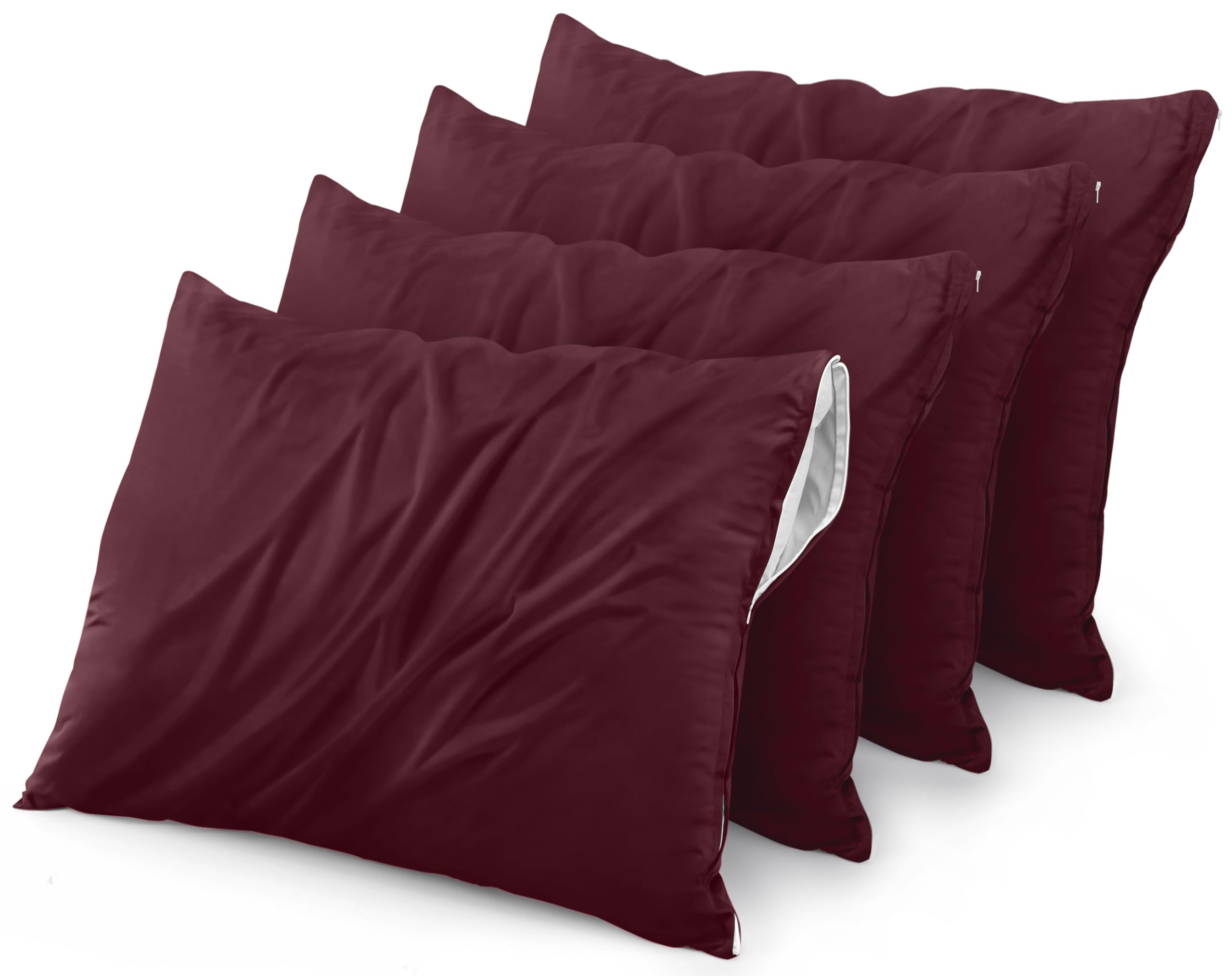 Protectores De Almohada Utopia Bedding, Impermeables, Estándar, Paquete De 4 - Venta Internacional.