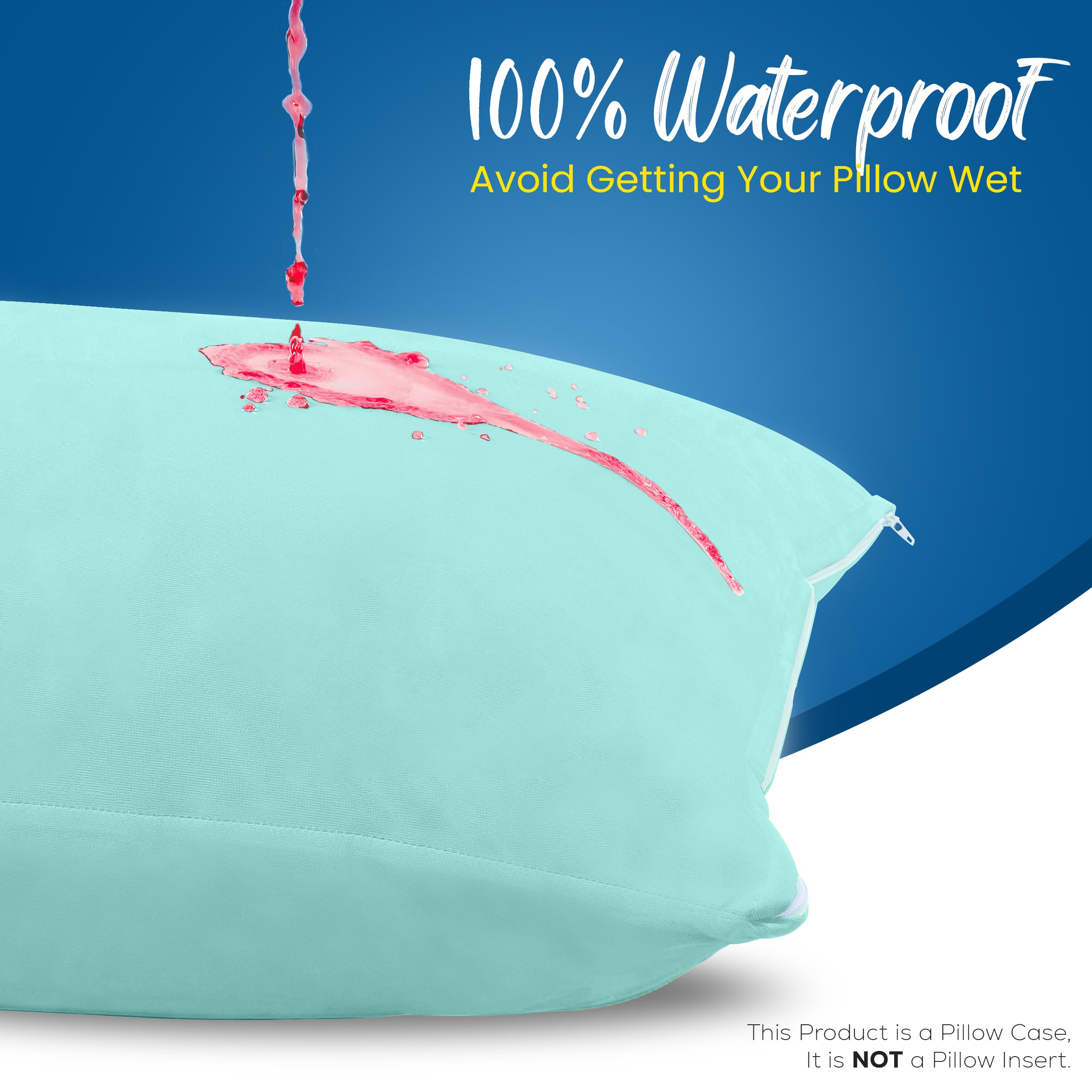 Foto 4 pulgar | Protectores De Almohada Utopia Bedding, Impermeables, Tamaño Queen, Paquete De 4 - Venta Internacional.