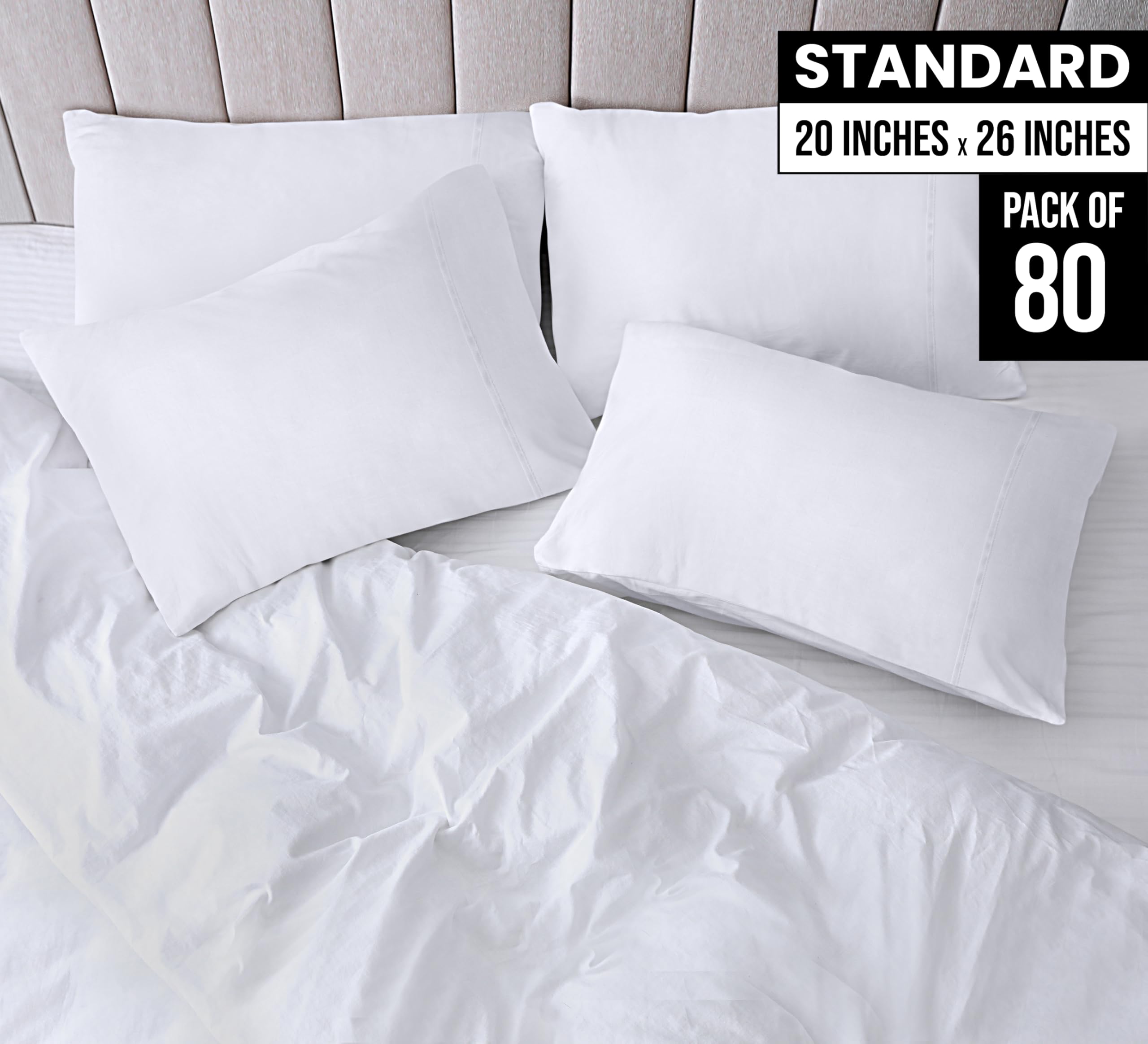 Foto 2 | Fundas De Almohada Utopia Bedding Standard De Microfibra De 20 X 26 Cm, Color Blanco - Venta Internacional.