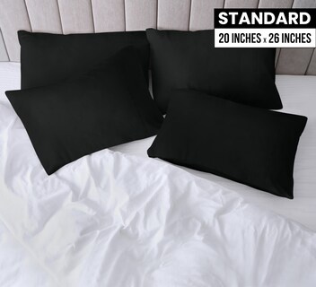 Foto 2 | Fundas De Almohada Utopia Bedding Standard, 20 X 26 Cm, 12 Unidades, Color Negro - Venta Internacional.