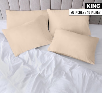 Foto 2 | Fundas De Almohada Utopia Bedding Tamaño King, 20 X 40 Cm, Paquete De 12 Unidades, Color Beige - Venta Internacional.