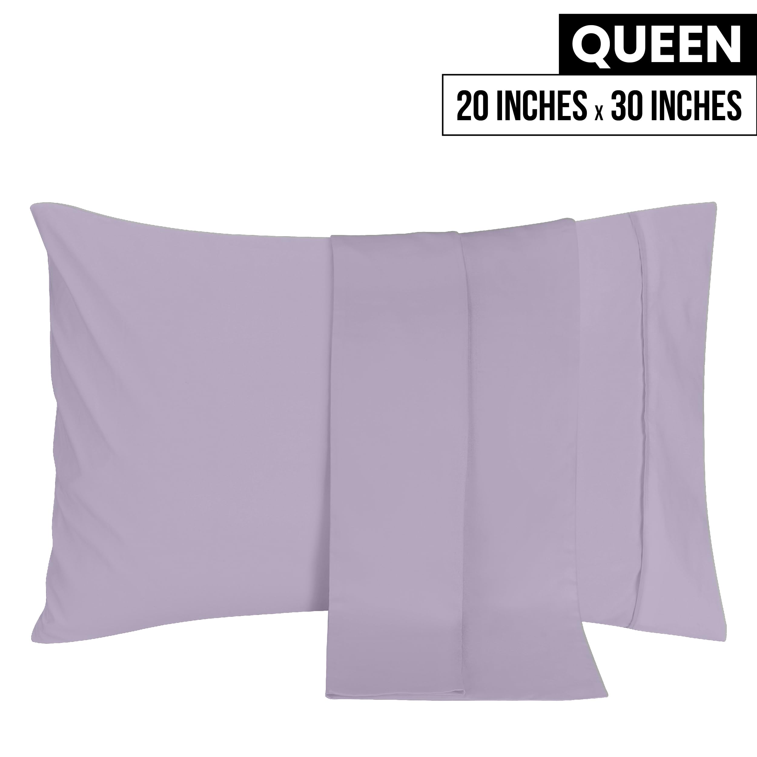 Foto 3 pulgar | Pack De 2 Fundas De Almohada Utopia Bedding Queen, Color Lavanda, 50 X 75 Cm - Venta Internacional.