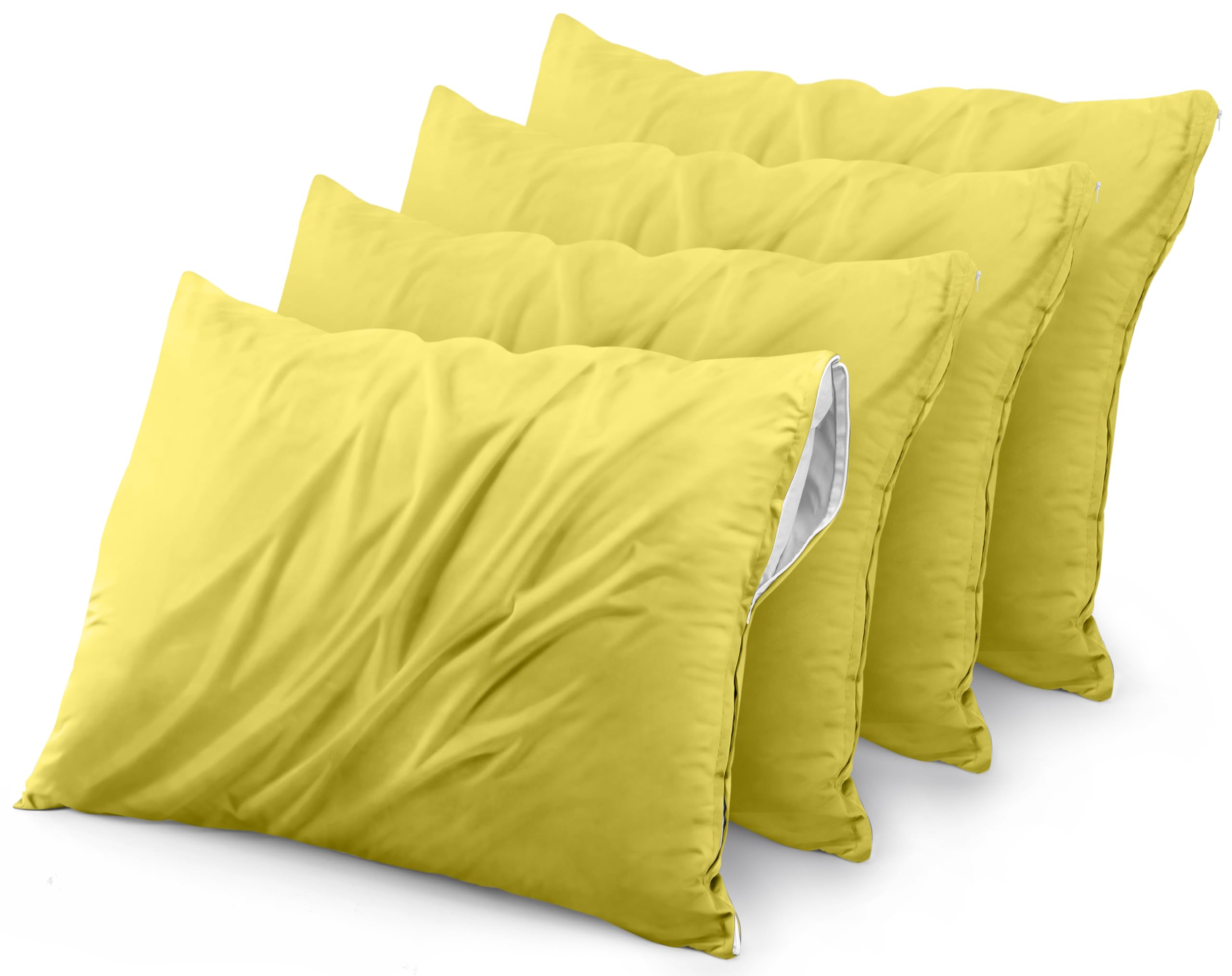 Foto 2 pulgar | Protectores De Almohada Utopia Bedding, Impermeables, Estándar, Paquete De 4 - Venta Internacional.