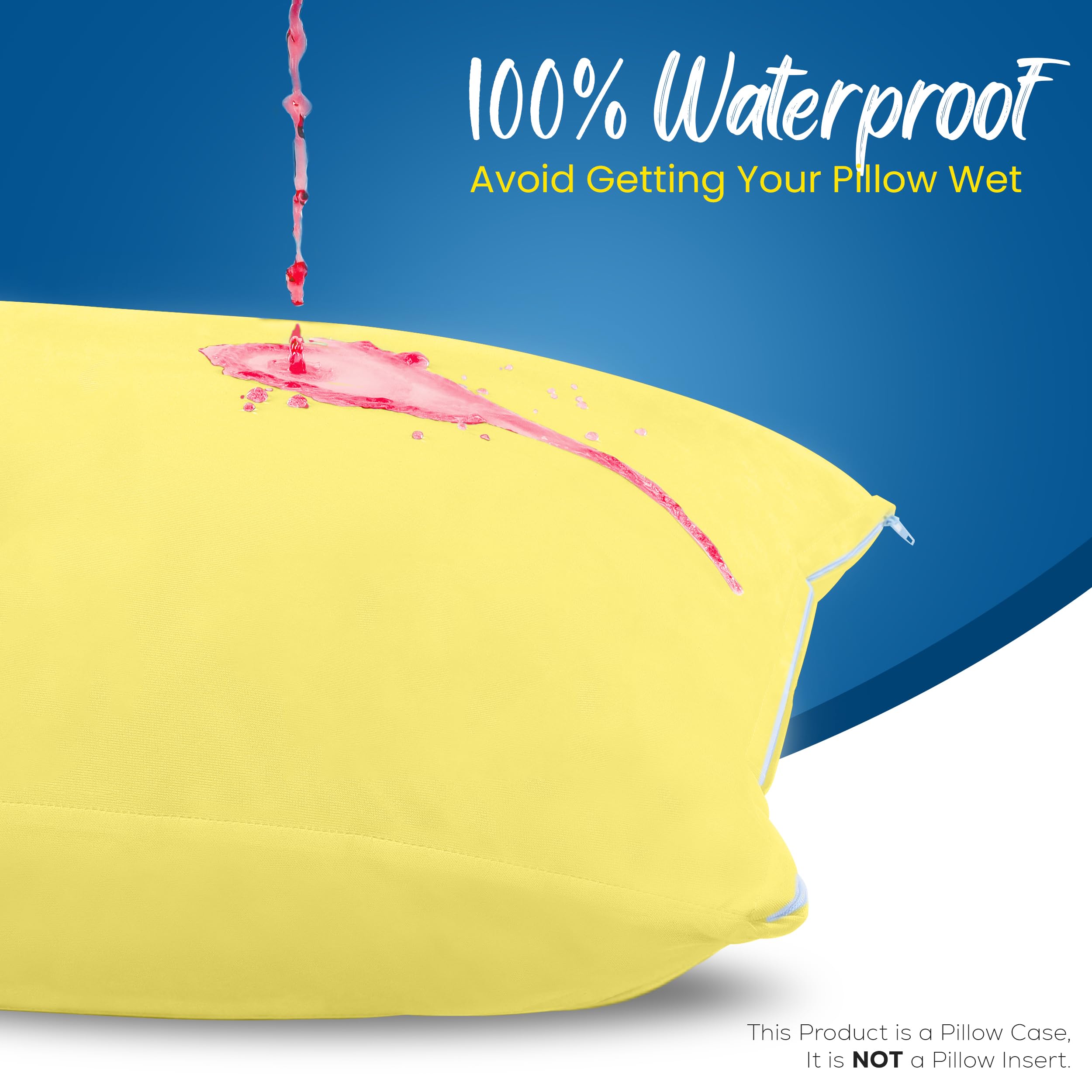 Foto 4 pulgar | Protectores De Almohada Utopia Bedding, Impermeables, Estándar, Paquete De 4 - Venta Internacional.