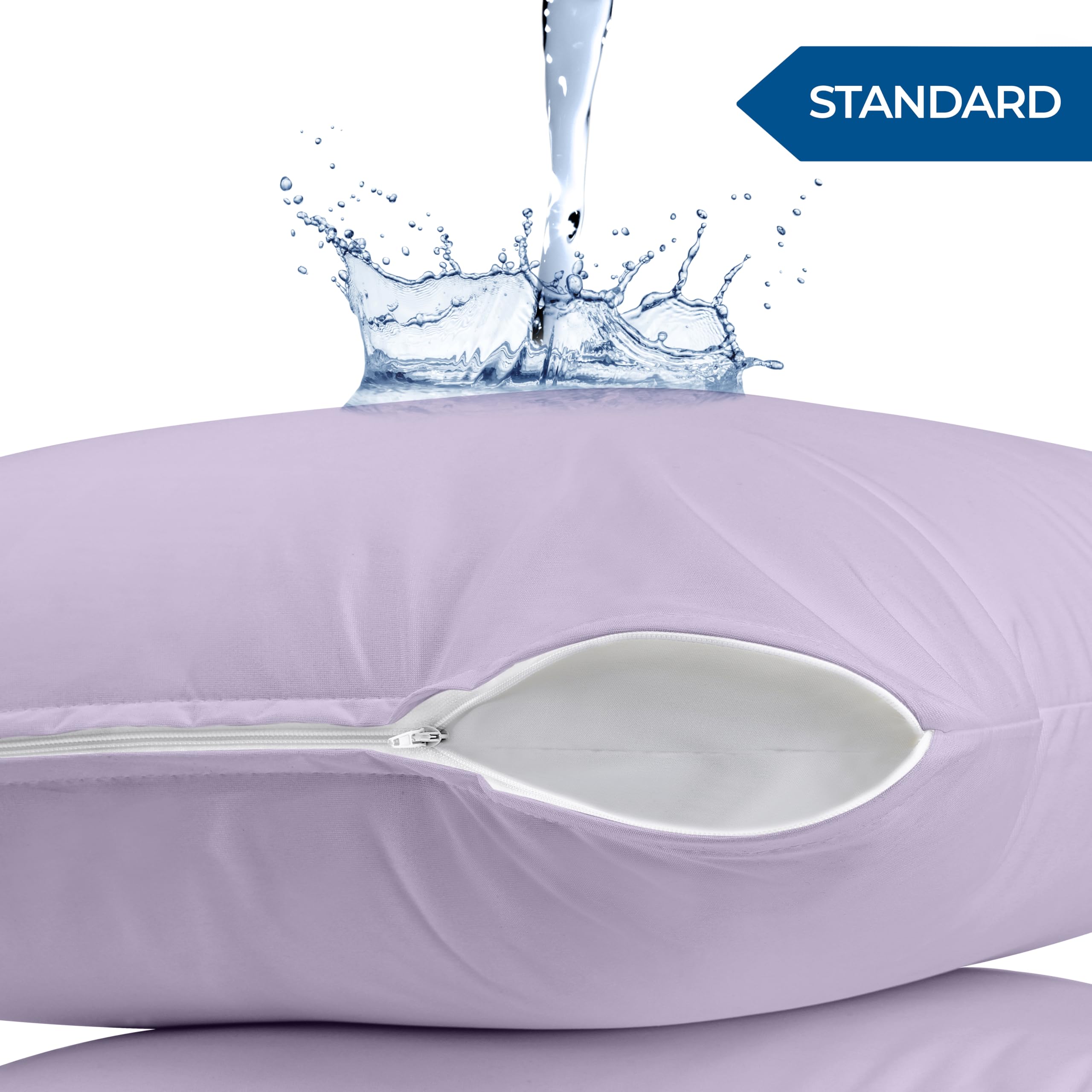 Foto 3 pulgar | Protectores De Almohada Utopia Bedding Impermeables (paquete De 2) Estándar - Venta Internacional.