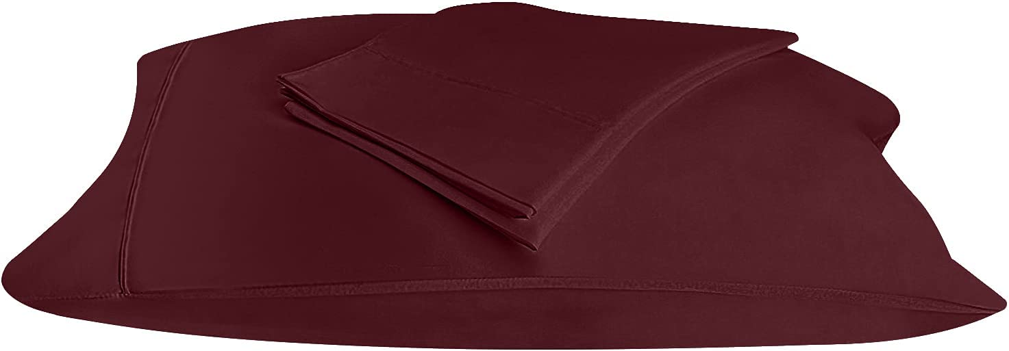 Foto 8 pulgar | Pack De 2 Fundas De Almohada Utopia Bedding Queen, Color Burdeos, 50 X 75 Cm - Venta Internacional.