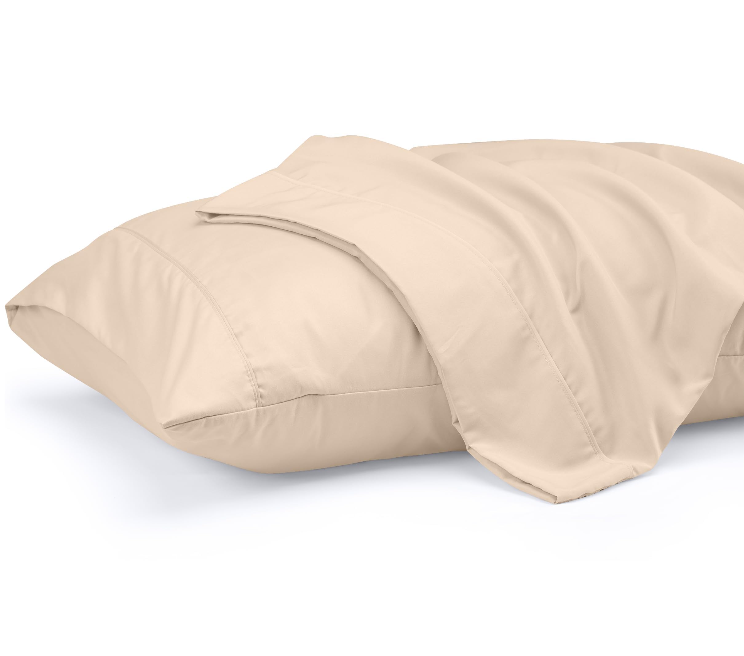 Fundas De Almohada Utopia Bedding Standard, 20 X 26 Cm, 2 Unidades, Color Beige - Venta Internacional.