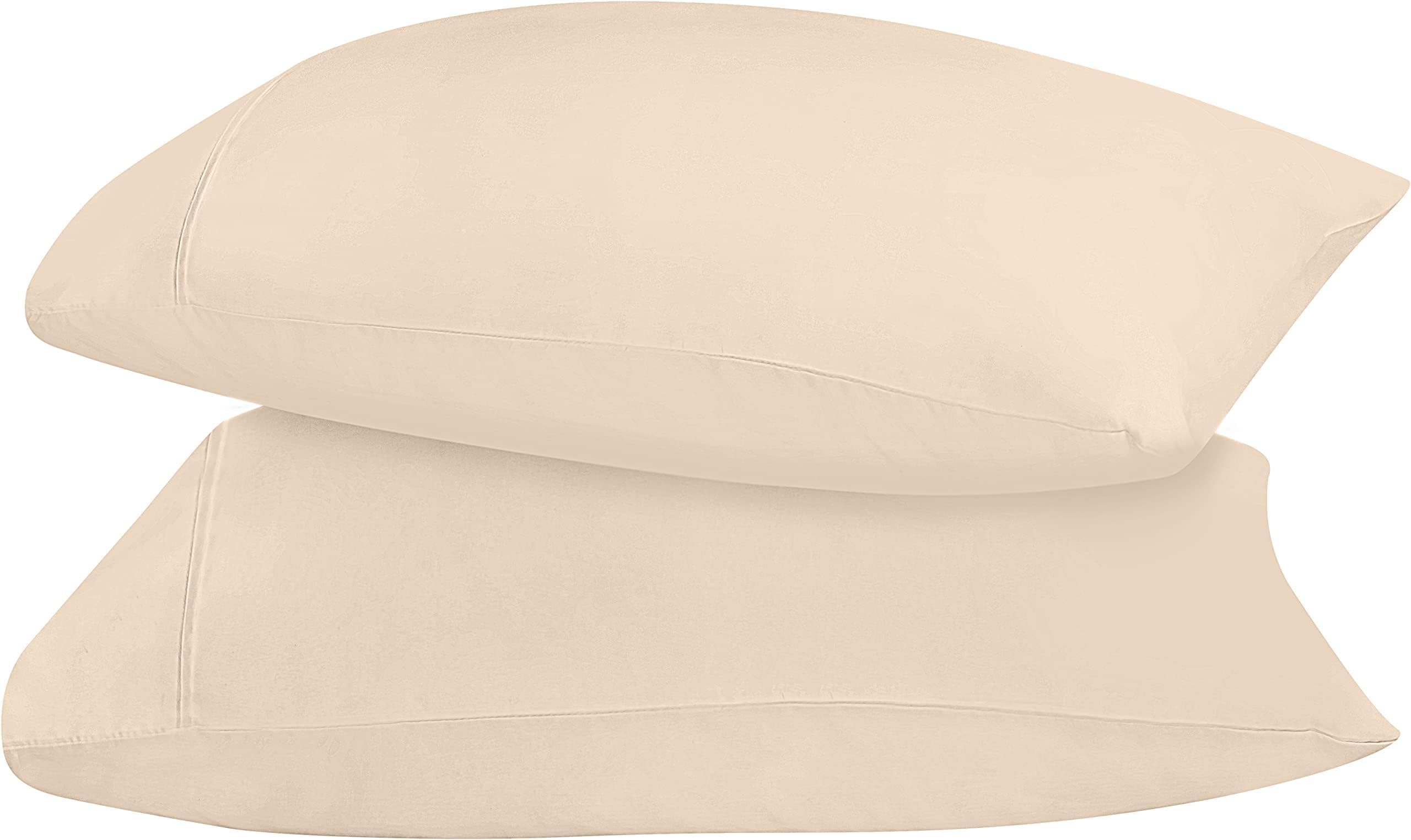 Foto 6 pulgar | Fundas De Almohada Utopia Bedding Standard, 20 X 26 Cm, 2 Unidades, Color Beige - Venta Internacional.