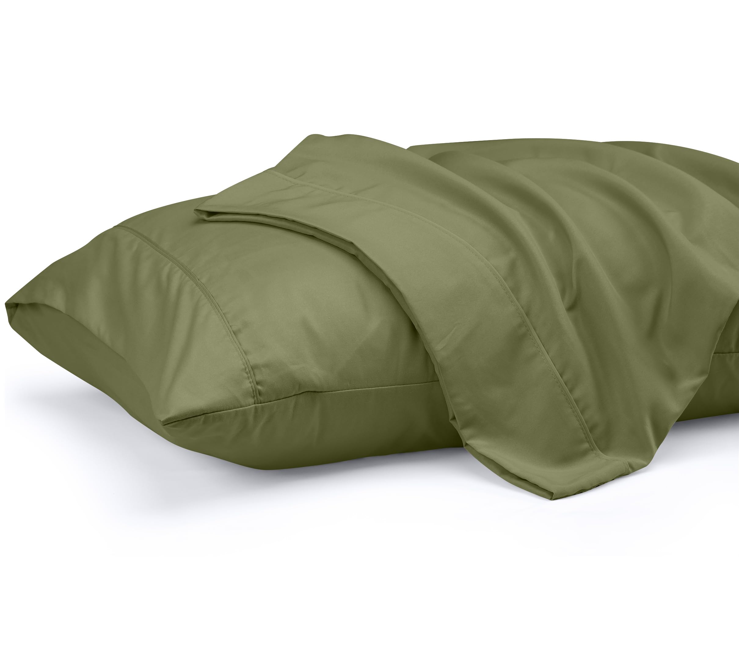 Fundas De Almohada Utopia Bedding Queen Olive, 50 X 75 Cm, Paquete De 2 - Venta Internacional.