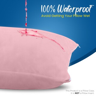 Foto 3 | Protectores De Almohada Utopia Bedding, Impermeables, Estándar, Rosa, 4 Unidades - Venta Internacional.