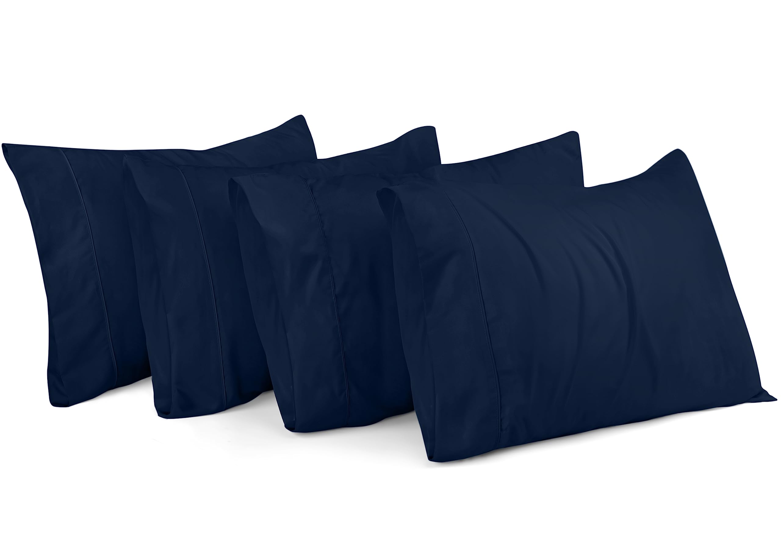 Foto 2 pulgar | Fundas De Almohada Utopia Bedding Tamaño King, 20 X 40 Cm, Paquete De 4 Unidades, Color Azul Marino - Venta Internaci