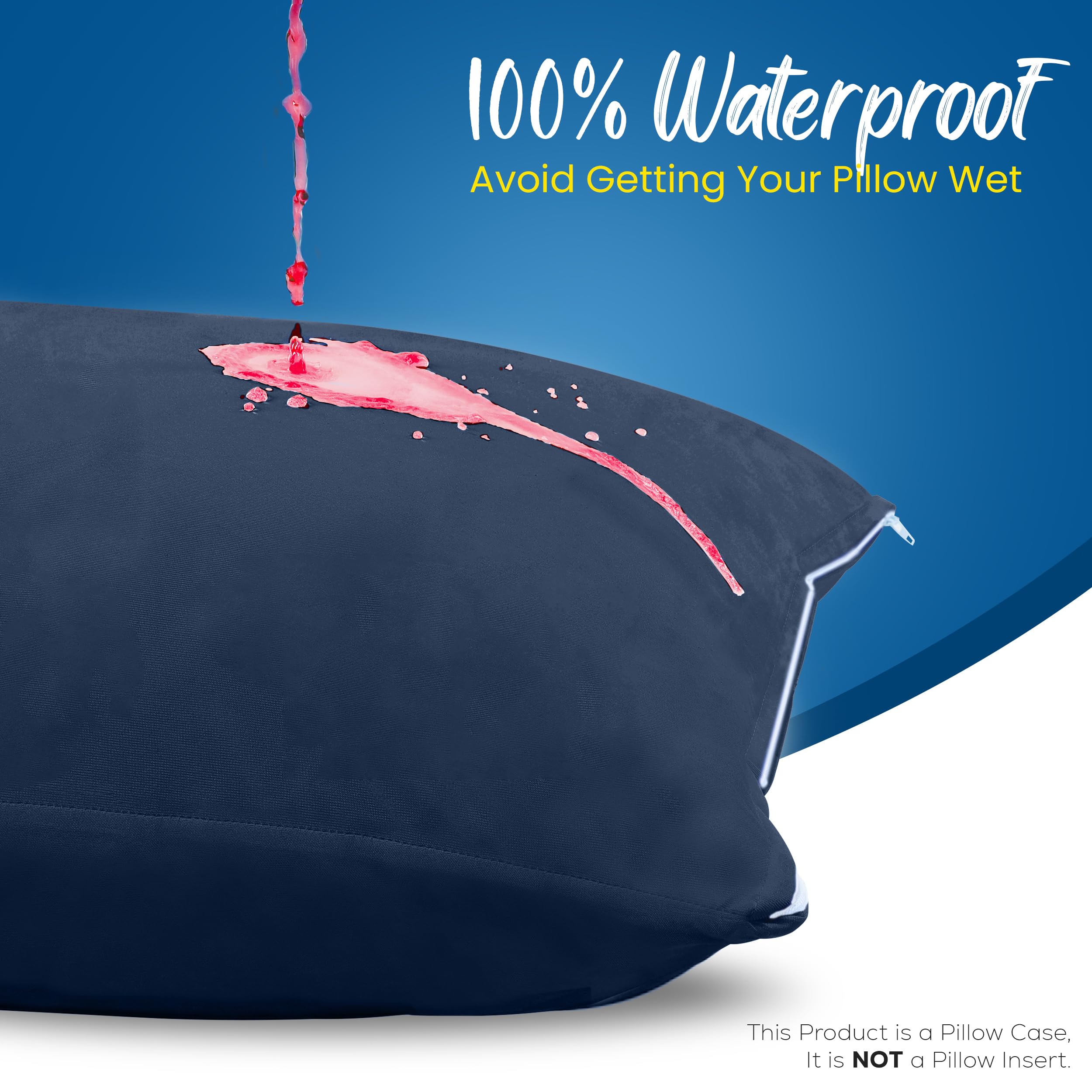 Foto 4 pulgar | Protectores De Almohada Utopia Bedding, Impermeables, Estándar, Paquete De 4 - Venta Internacional.