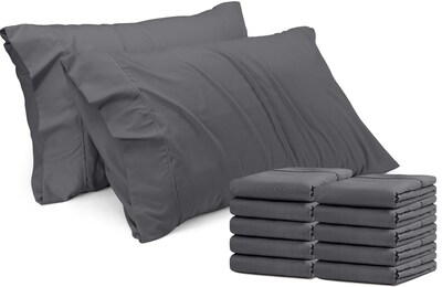 Foto 1 | Fundas De Almohada Utopia Bedding King, Tamaño King, 20 X 40 Cm, Paquete De 12, Color Gris - Venta Internacional.