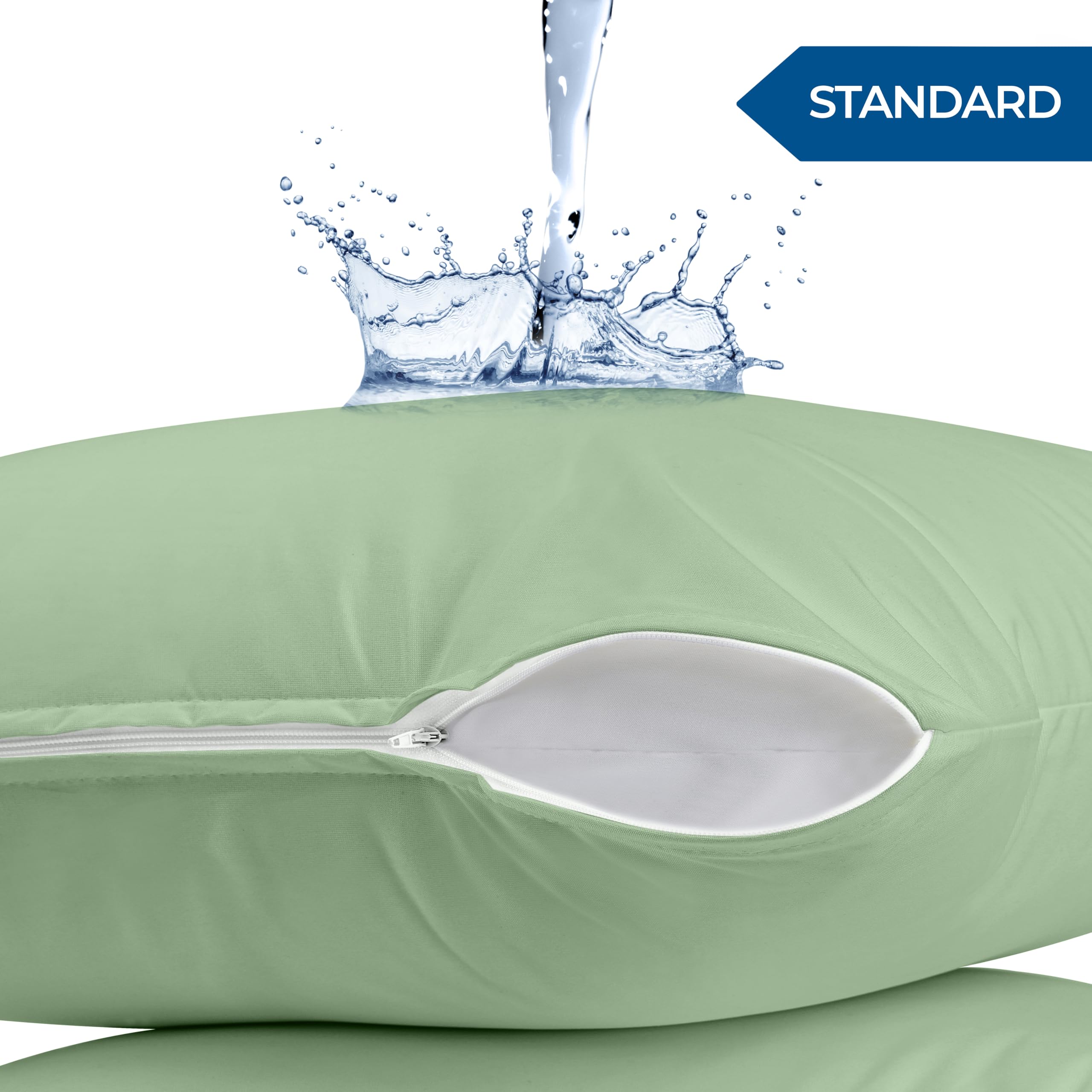 Foto 3 pulgar | Protectores De Almohada Utopia Bedding Impermeables (paquete De 2) Estándar - Venta Internacional.