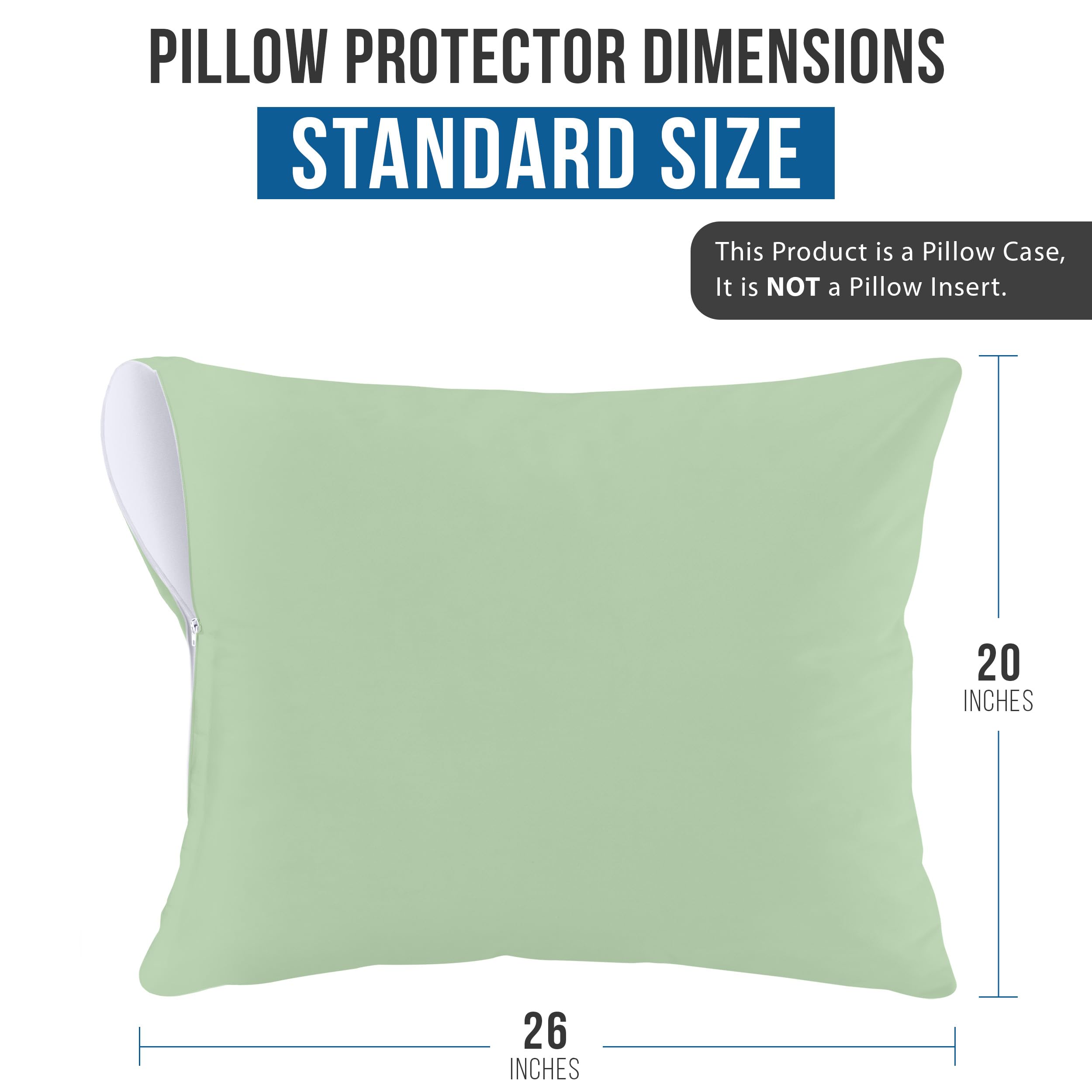 Foto 4 pulgar | Protectores De Almohada Utopia Bedding Impermeables (paquete De 2) Estándar - Venta Internacional.