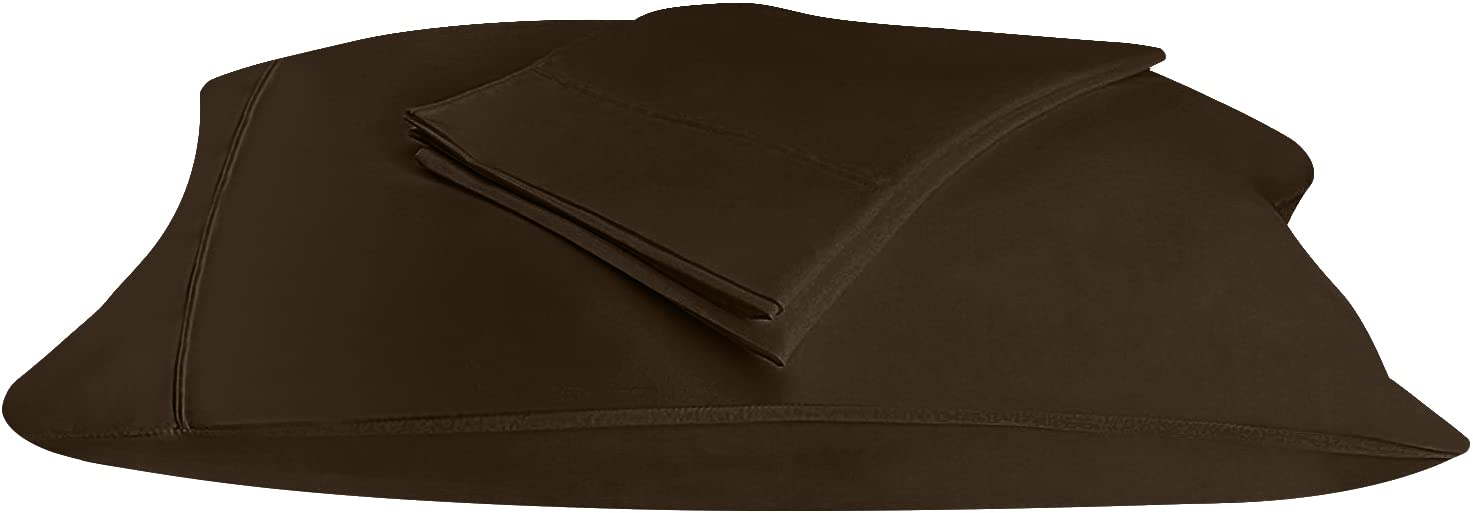 Foto 8 pulgar | Fundas De Almohada Utopia Bedding Queen, Paquete De 2 Unidades, Microfibra Marrón - Venta Internacional.