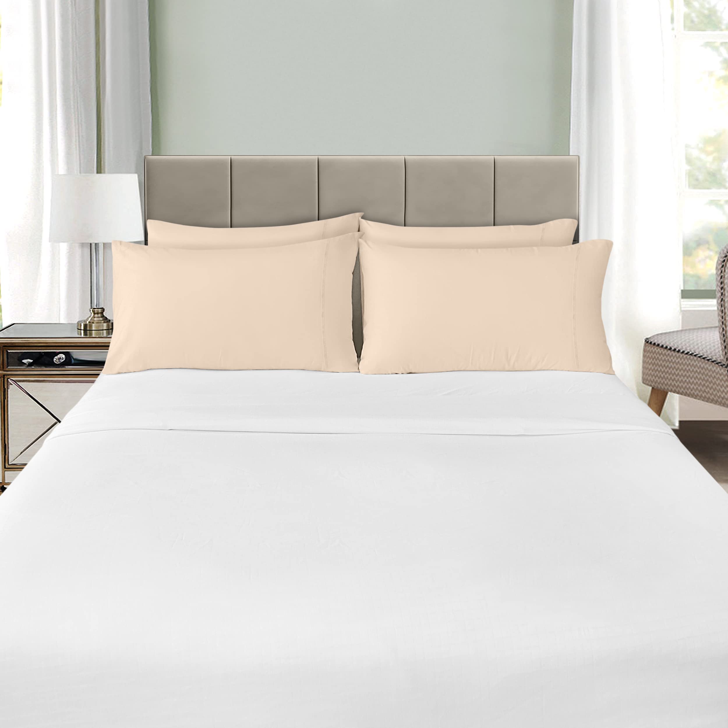 Foto 8 pulgar | Fundas De Almohada Utopia Bedding King, Paquete De 4 Unidades, 20 X 40 Cm, Microfibra - Venta Internacional.