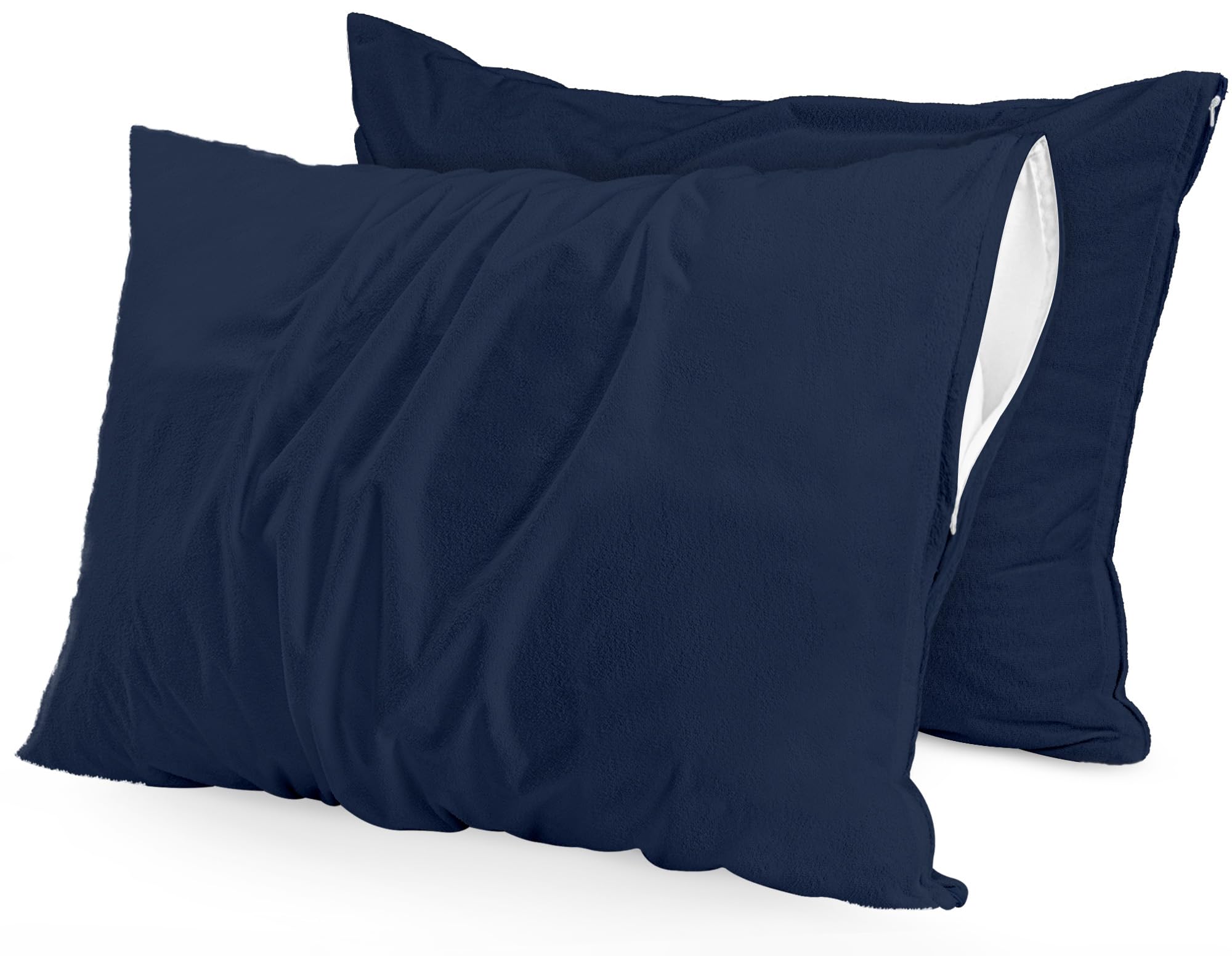 Protectores De Almohada Utopia Bedding, Impermeables, Estándar, Paquete De 2 - Venta Internacional.