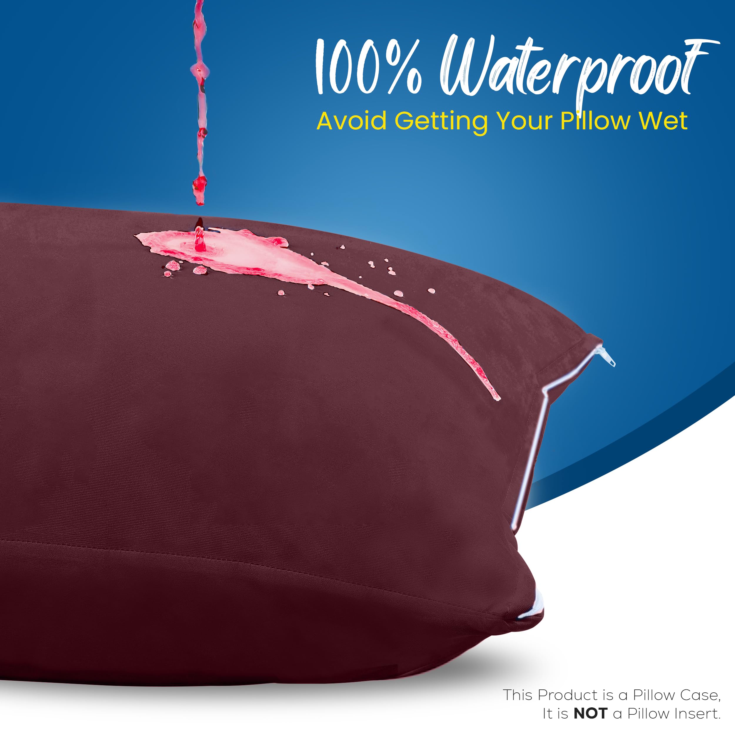 Foto 4 pulgar | Protectores De Almohada Utopia Bedding, Impermeables, Tamaño Queen, Paquete De 4 - Venta Internacional.