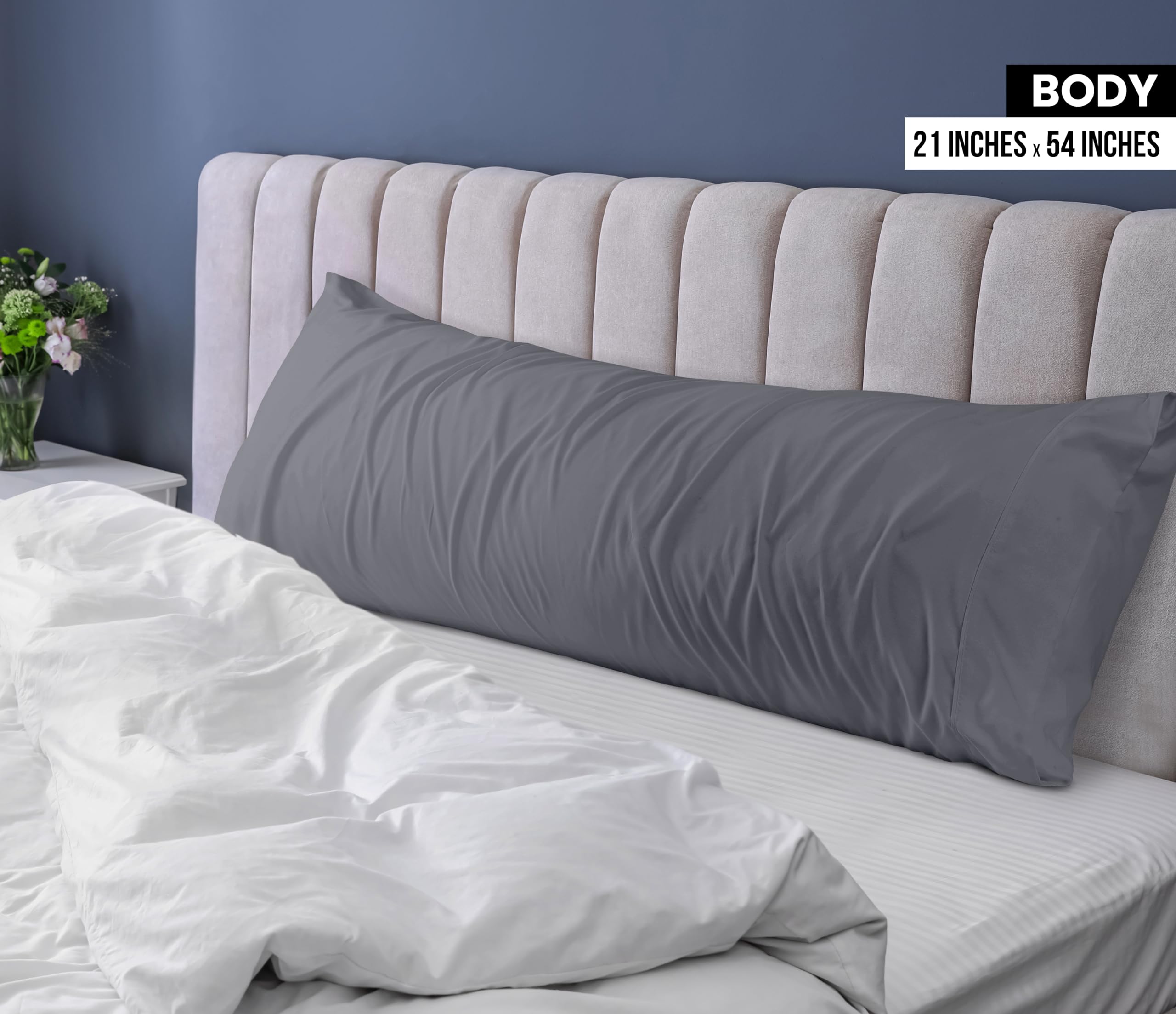 Foto 3 pulgar | Funda De Almohada Utopia Bedding Body, 100% Poliéster, 21 X 54 Cm, Paquete De 2 - Venta Internacional.