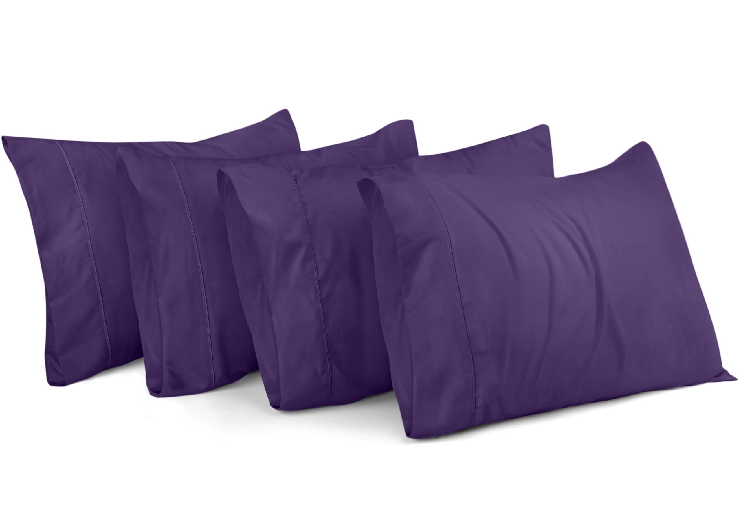 Funda De Almohada Utopia Bedding Tamaño Queen, 20 X 30 Cm, Paquete De 4 - Venta Internacional.