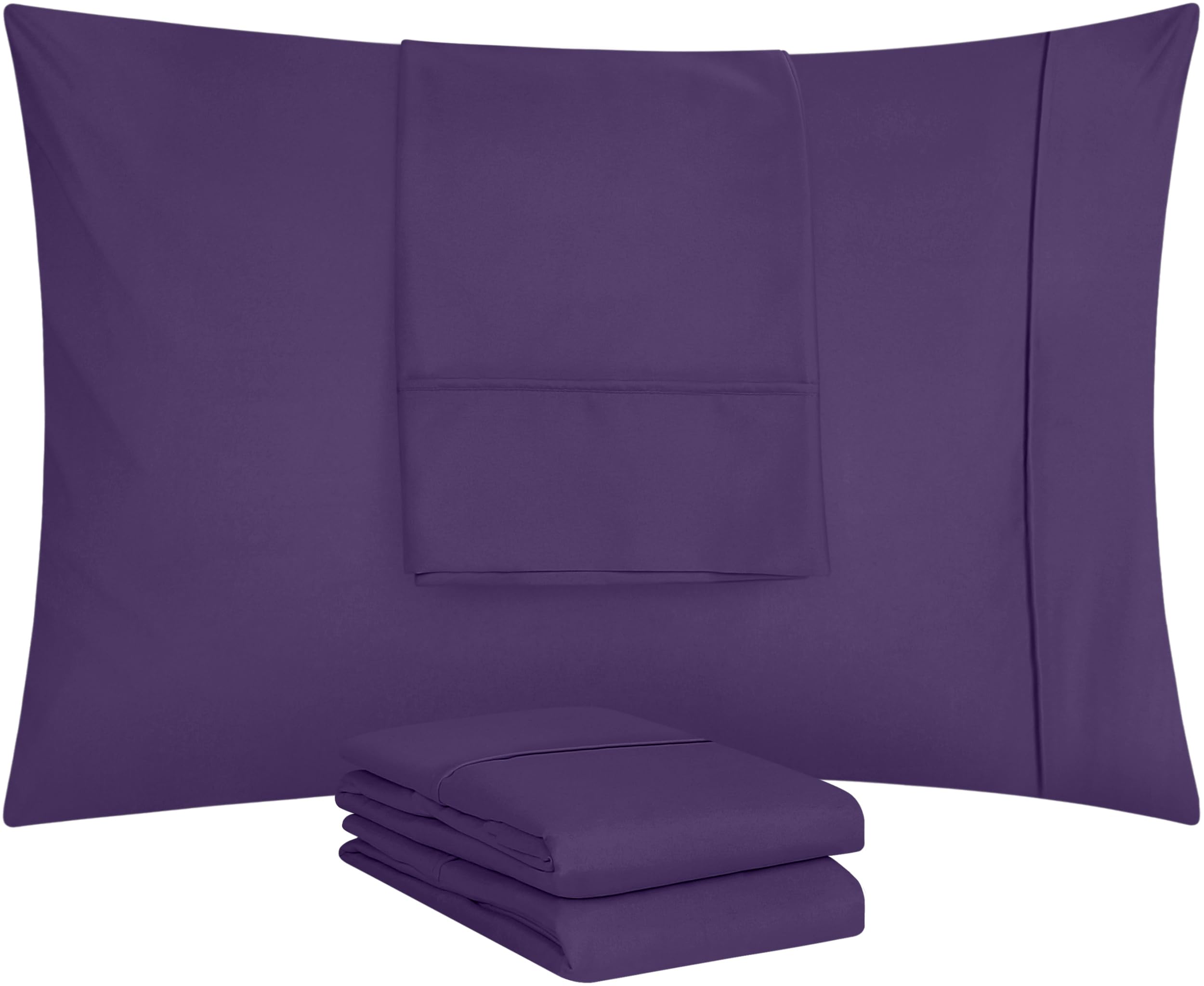 Foto 6 pulgar | Funda De Almohada Utopia Bedding Tamaño Queen, 20 X 30 Cm, Paquete De 4 - Venta Internacional.
