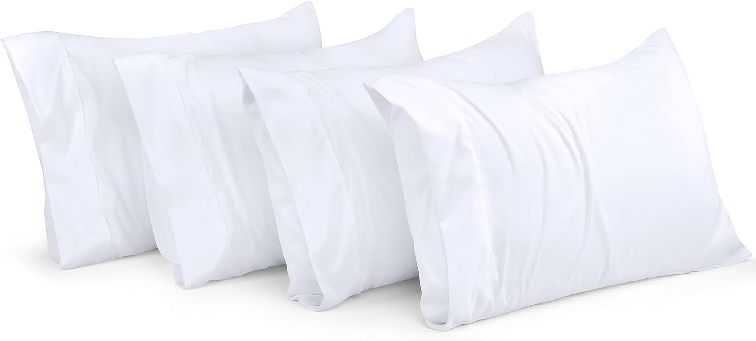 Fundas De Almohada Utopia Bedding Tamaño Queen, 20 X 30 Cm, Paquete De 4 - Venta Internacional.