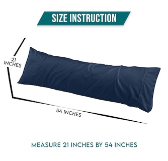Foto 3 | Pillowcases Utopia Bedding - Almohada Corporal (21 X 54 Cm, 2 Unidades), Color Azul Marino - Venta Internacional.