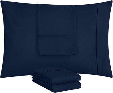 Foto 5 | Fundas De Almohada Utopia Bedding Tamaño King, 20 X 40 Cm, Paquete De 12 Unidades, Color Azul Marino - Venta Interna
