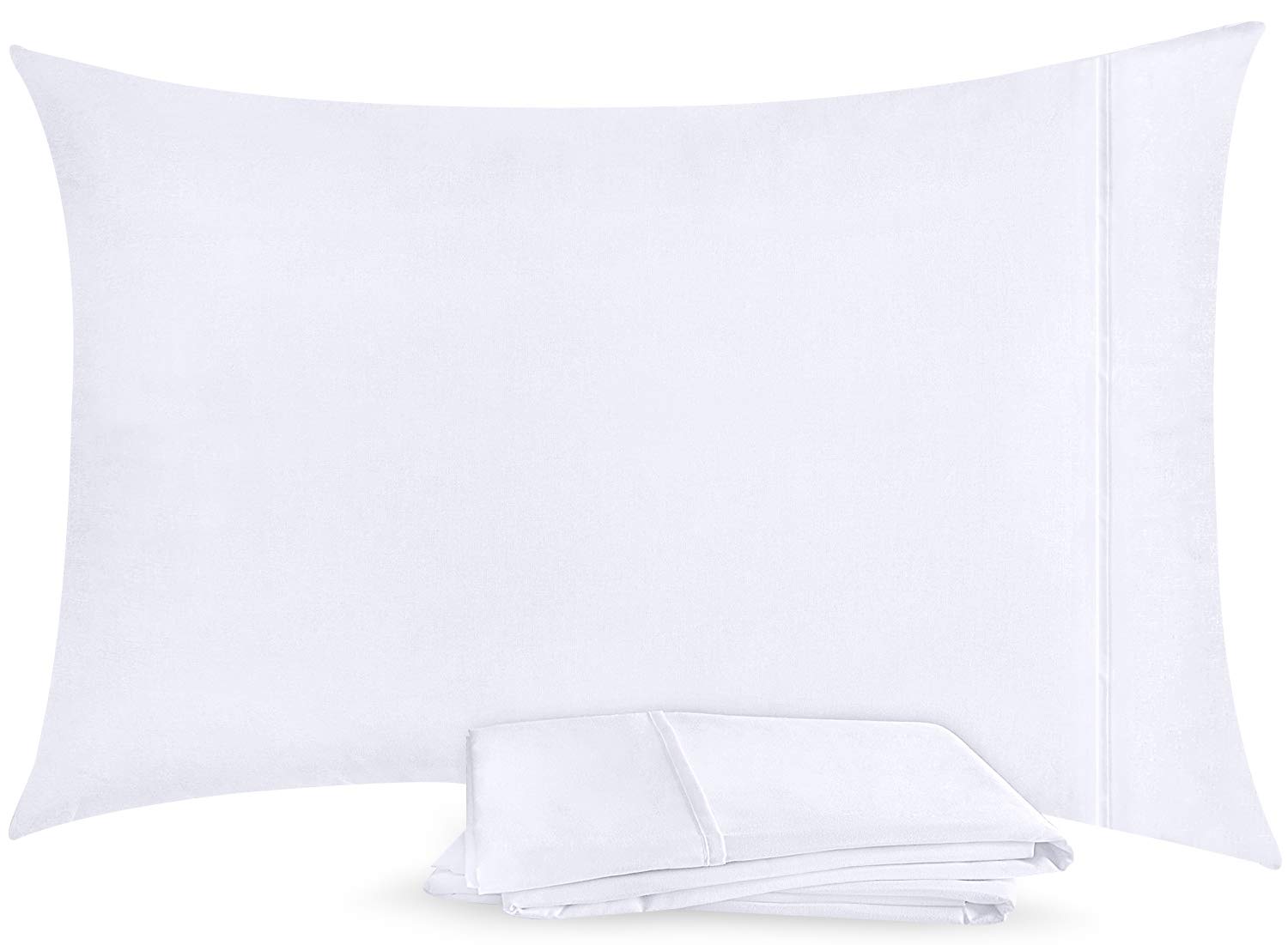 Foto 5 pulgar | Fundas De Almohada Utopia Bedding Standard, 20 X 26 Cm, 2 Unidades, Color Blanco - Venta Internacional.
