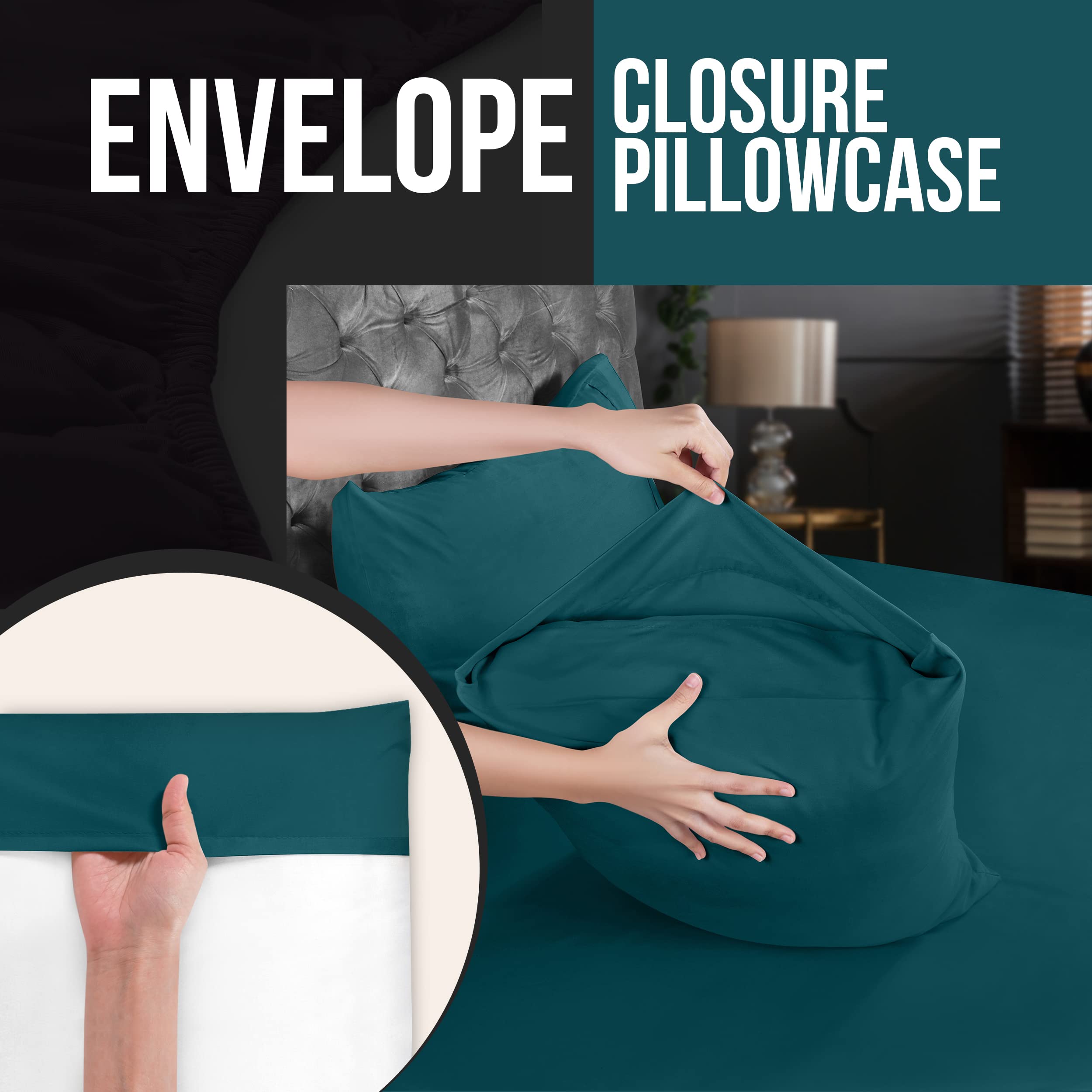 Foto 3 | Fundas De Almohada Utopia Bedding Queen, 50 X 75 Cm, 2 Unidades - Venta Internacional.