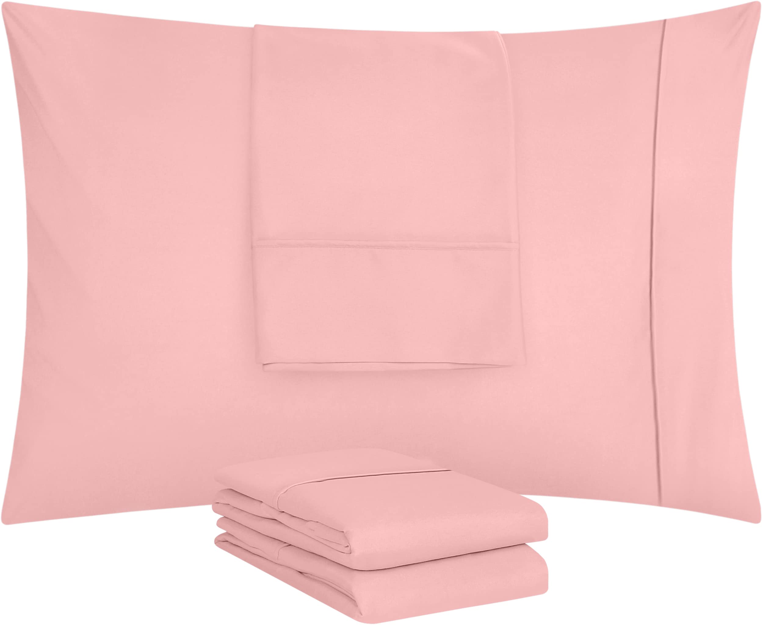 Foto 6 pulgar | Fundas De Almohada Utopia Bedding Tamaño King, 20 X 40 Cm, Paquete De 4 Unidades, Color Rosa - Venta Internacional.
