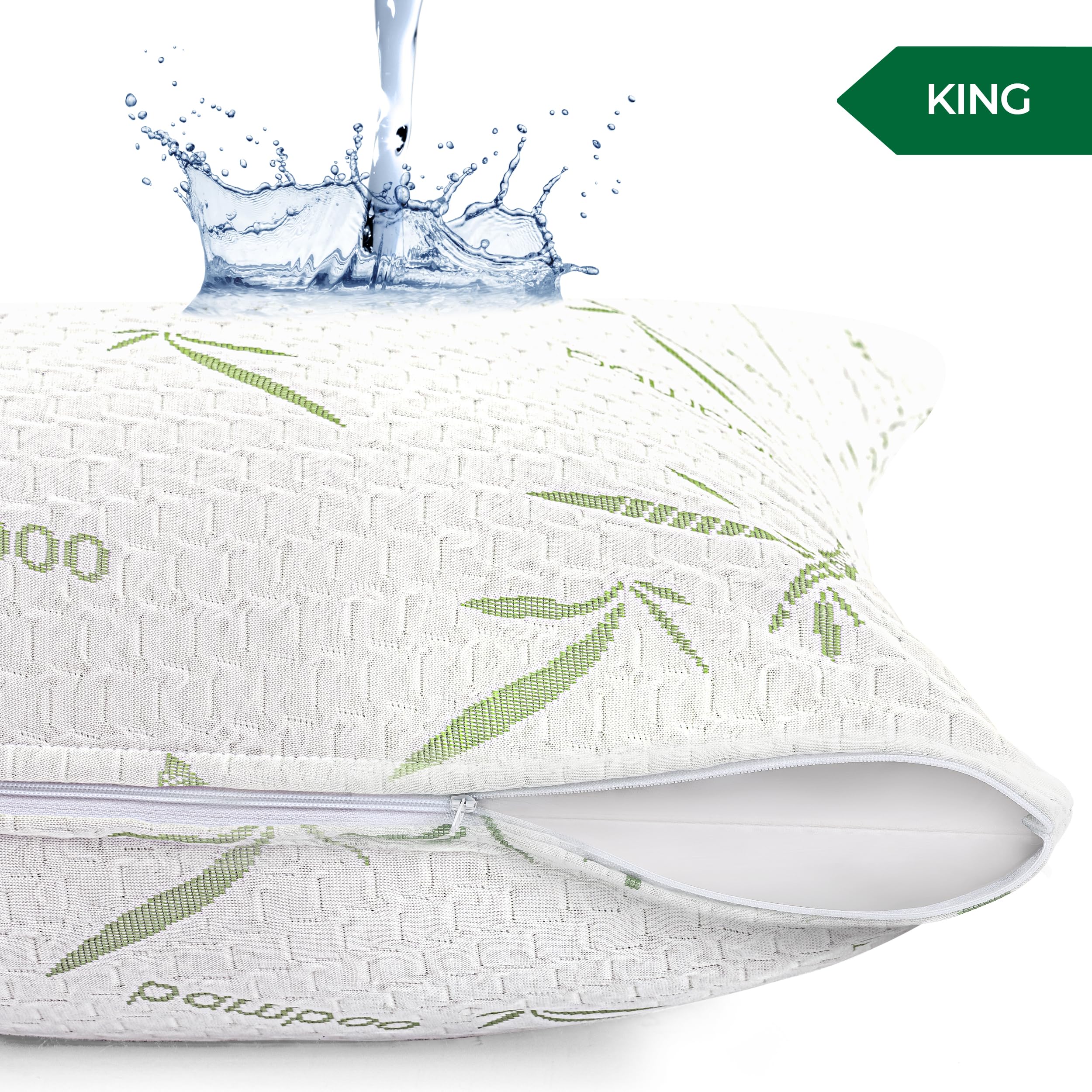Foto 3 pulgar | Protector De Almohada Utopia Bedding De Viscosa De Bambú Impermeable - Venta Internacional.