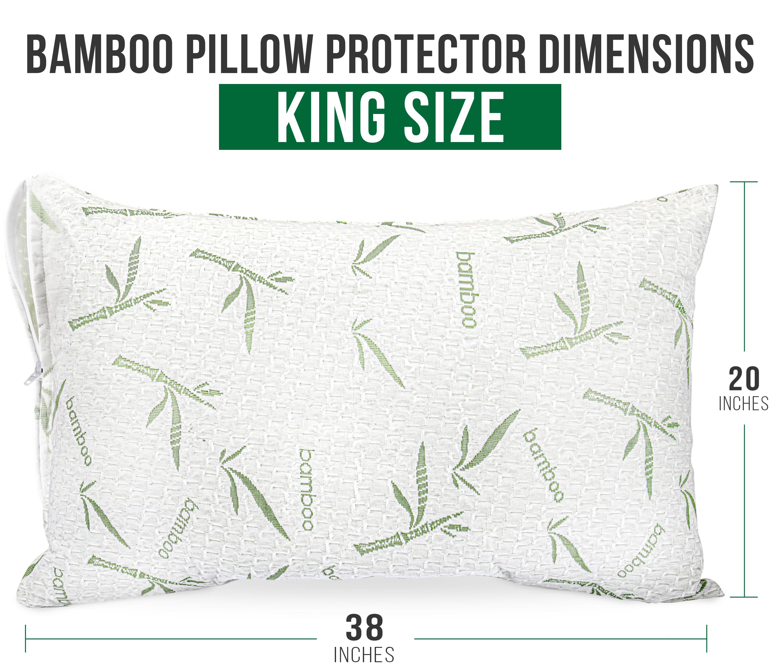 Foto 5 pulgar | Protector De Almohada Utopia Bedding De Viscosa De Bambú Impermeable - Venta Internacional.