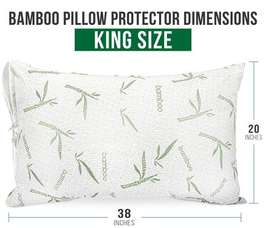 Foto 4 | Protector De Almohada Utopia Bedding De Viscosa De Bambú Impermeable - Venta Internacional.