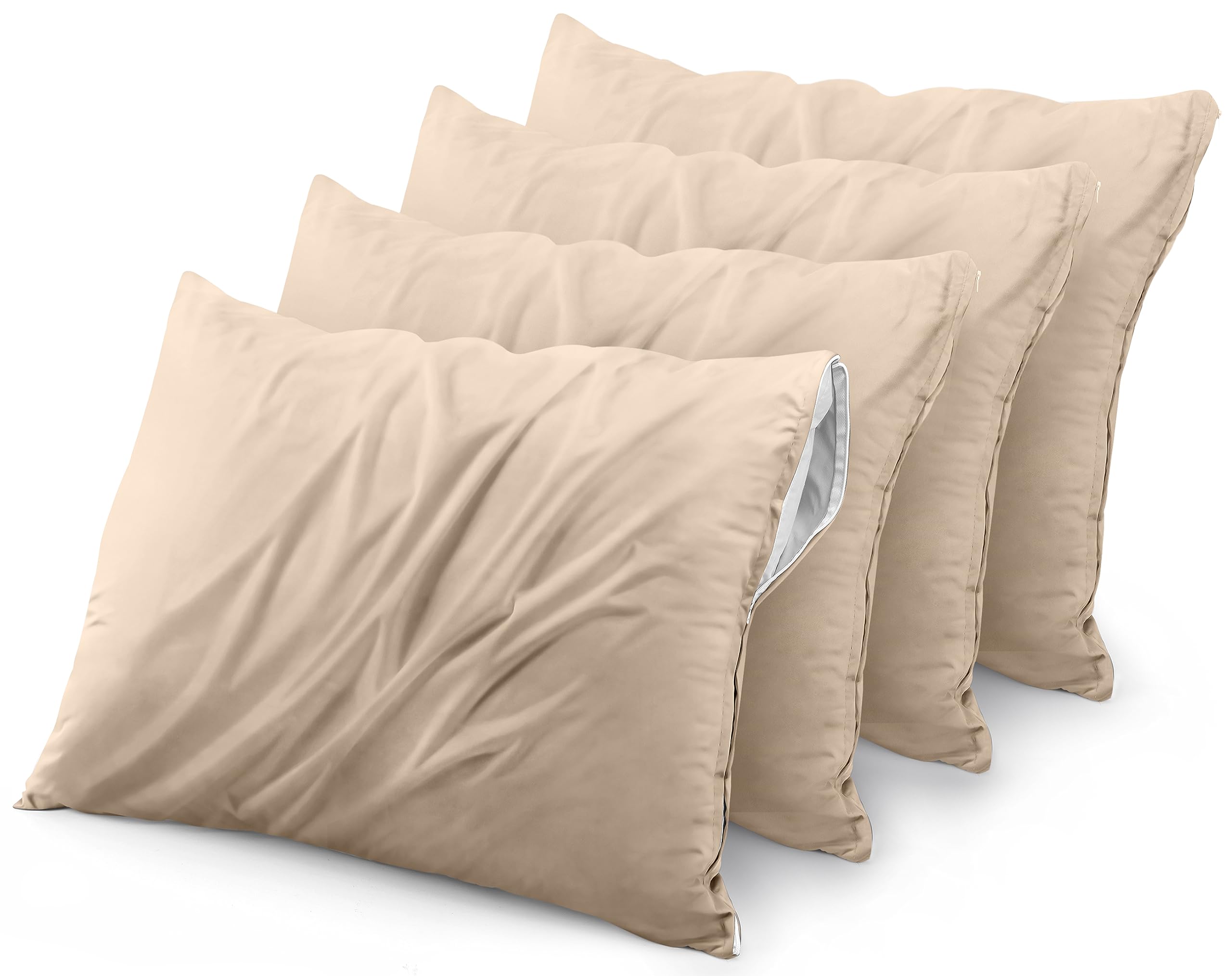 Foto 2 pulgar | Protectores De Almohada Utopia Bedding, Impermeables, Tamaño Queen, Paquete De 4 - Venta Internacional.