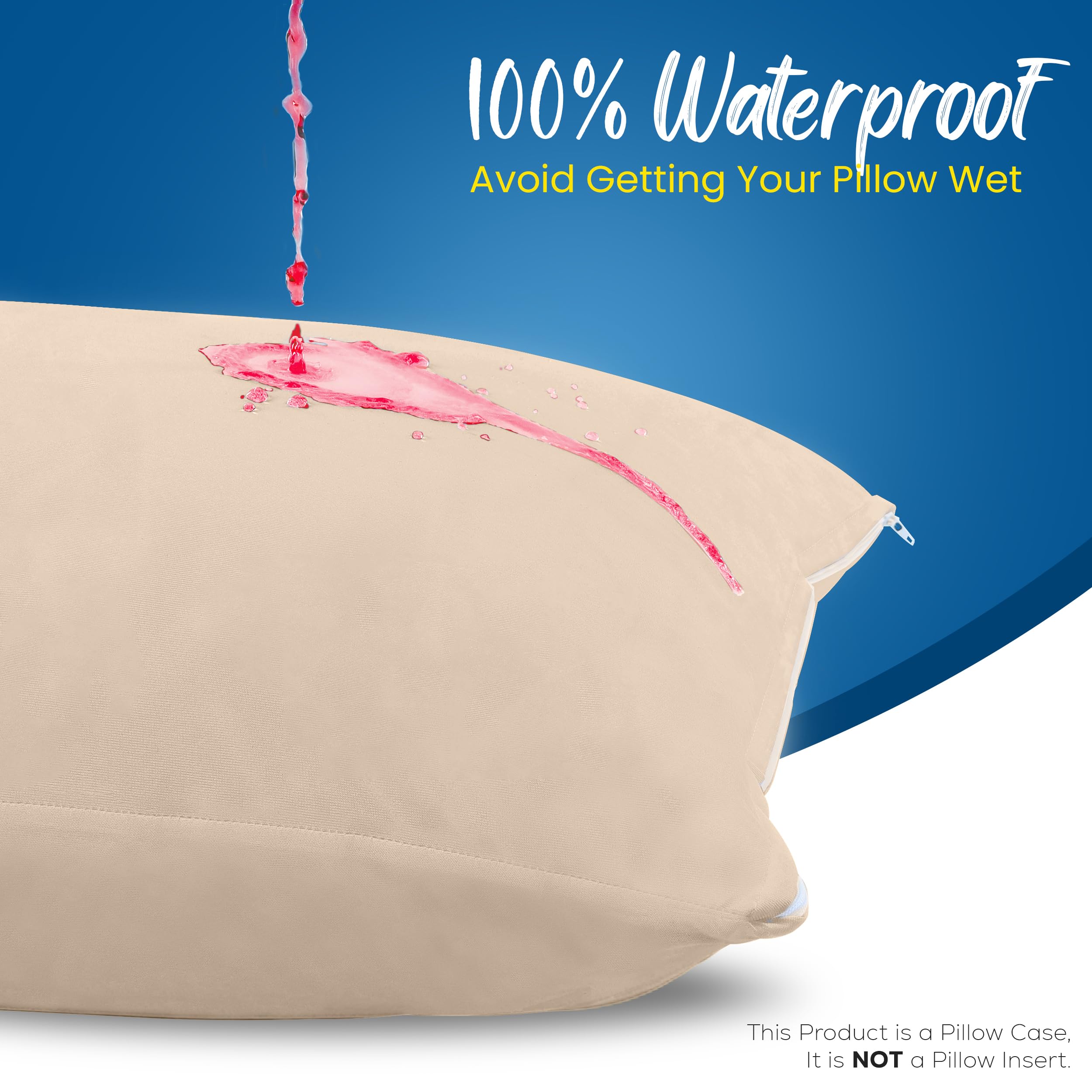 Foto 4 pulgar | Protectores De Almohada Utopia Bedding, Impermeables, Tamaño Queen, Paquete De 4 - Venta Internacional.