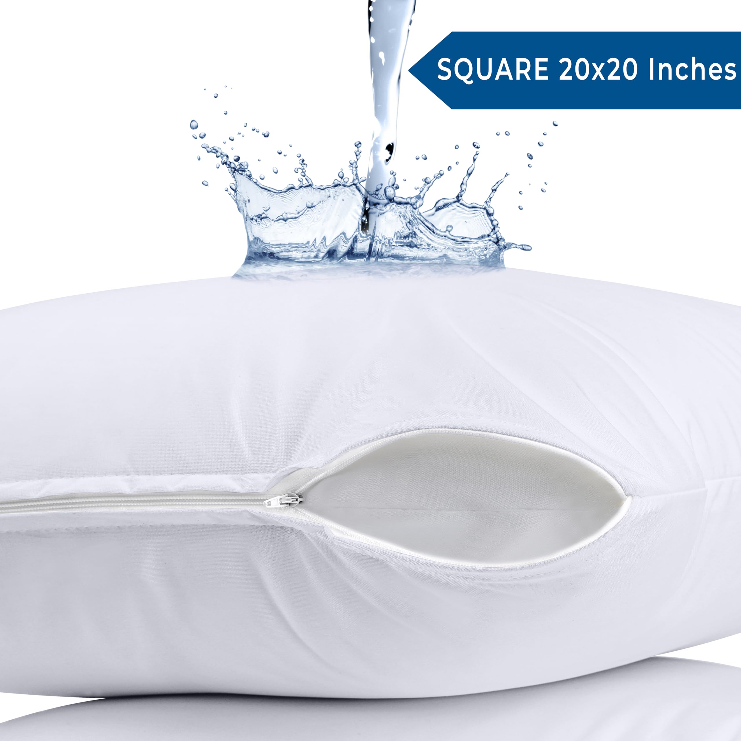 Foto 3 pulgar | Protectores De Almohada Utopia Bedding Impermeables 20 X 20 (paquete De 2) - Venta Internacional.