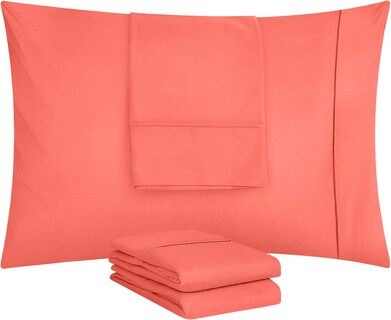 Foto 5 | Fundas De Almohada Utopia Bedding Queen Pack 4, Microfibra Suave - Venta Internacional.