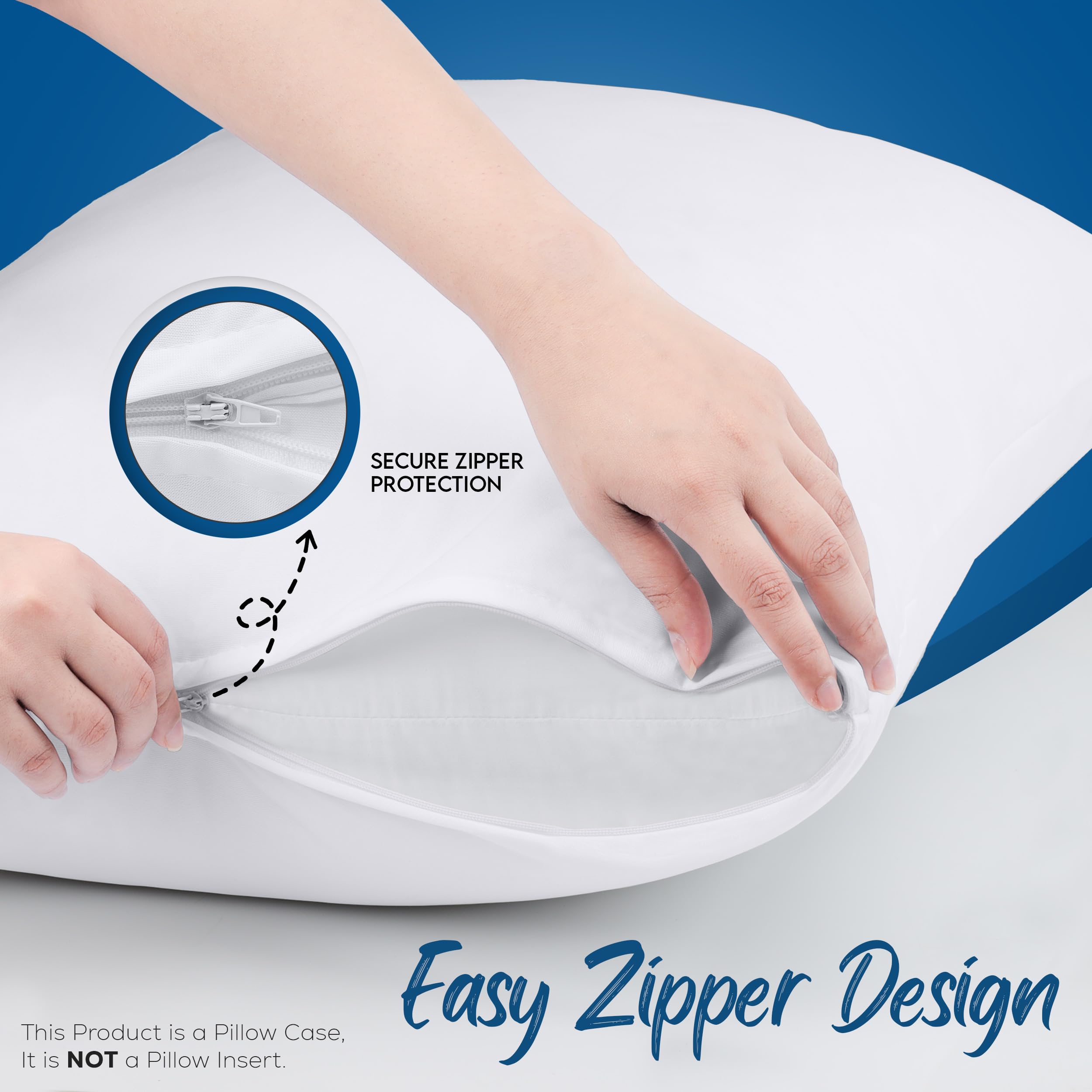 Foto 5 pulgar | Protectores De Almohada Utopia Bedding, Impermeables, 26 X 26 Cm (paquete De 4) - Venta Internacional.