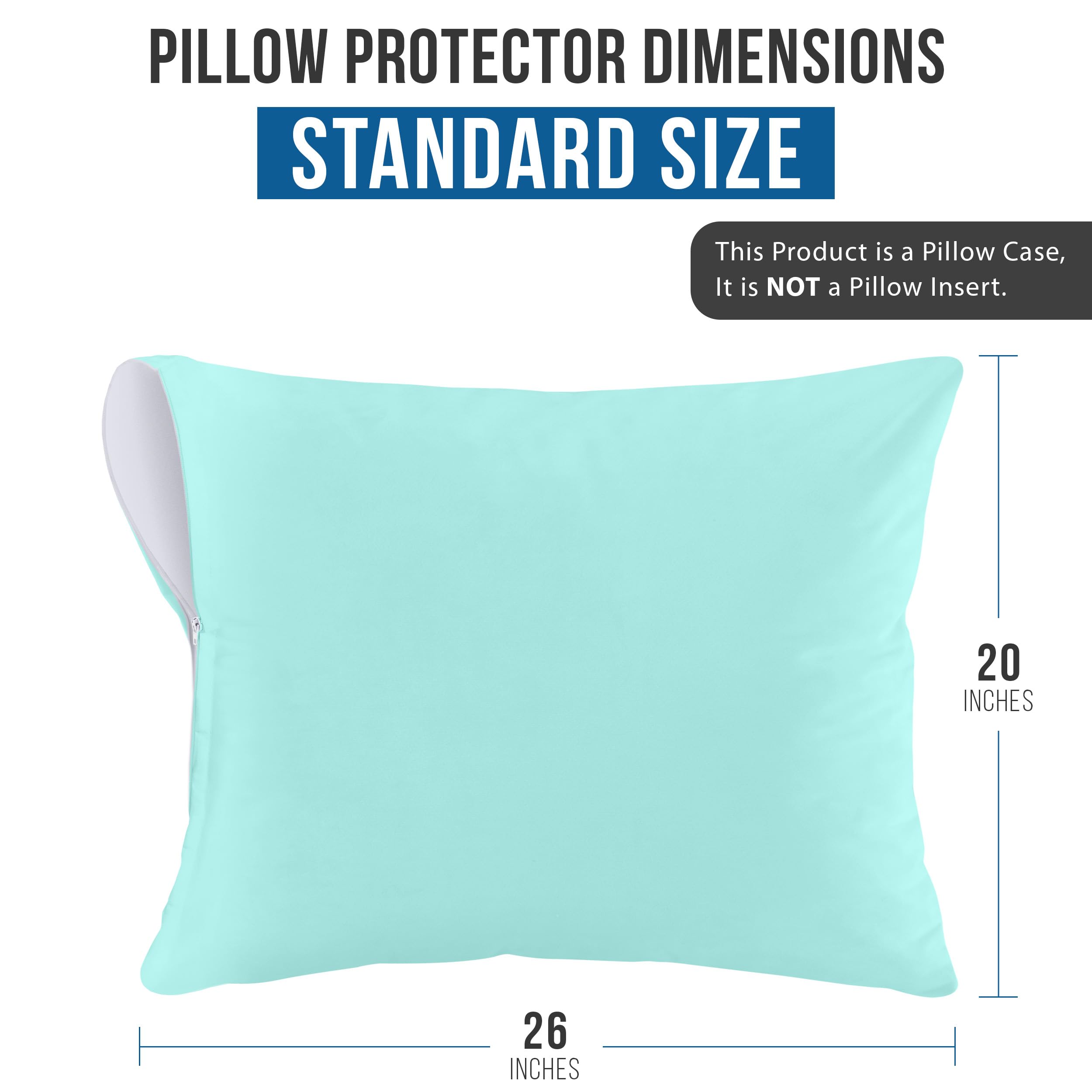 Foto 4 pulgar | Protectores De Almohada Utopia Bedding Impermeables (paquete De 2) Estándar - Venta Internacional.