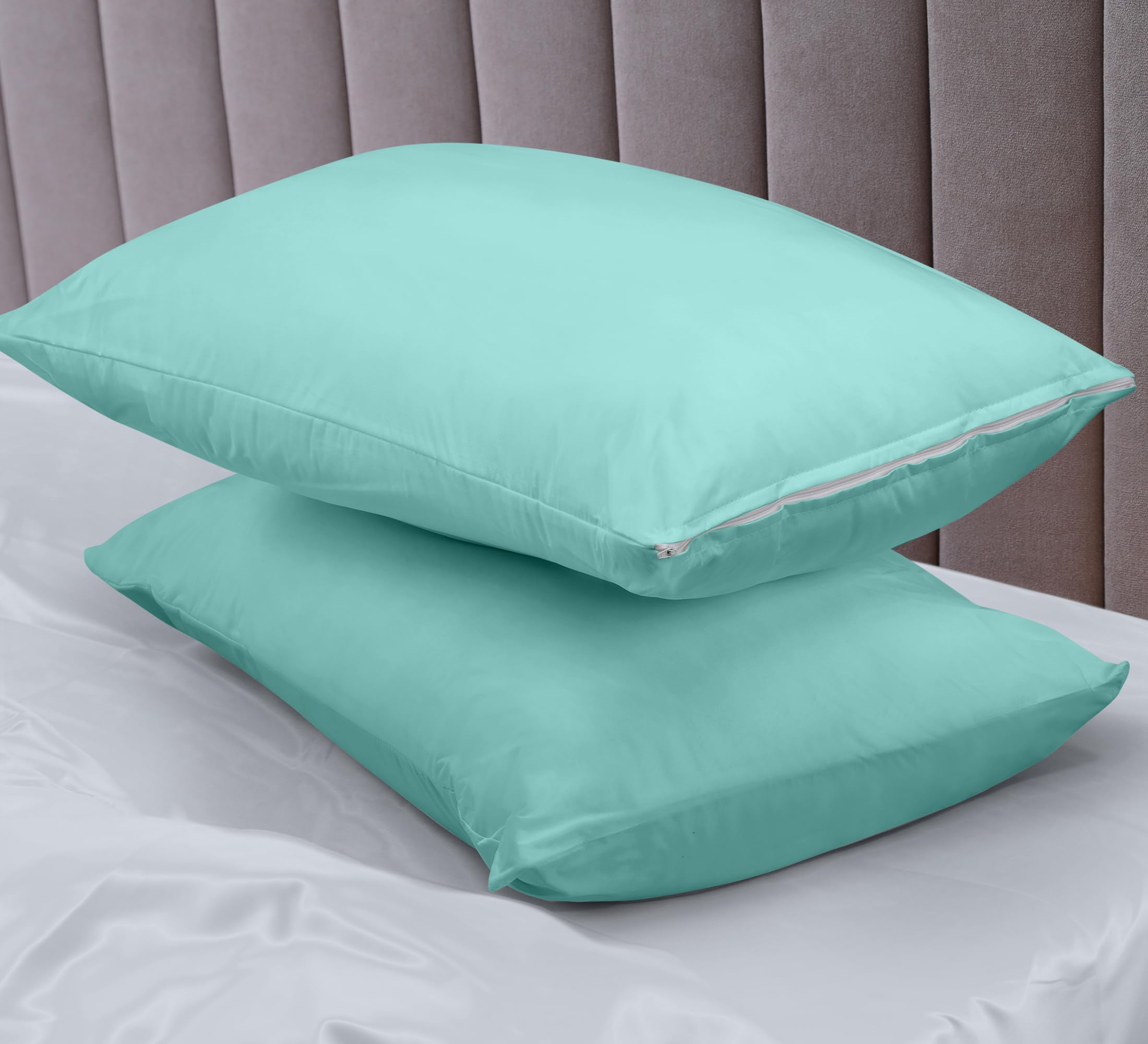 Foto 7 | Protectores De Almohada Utopia Bedding Impermeables (paquete De 2) Estándar - Venta Internacional.
