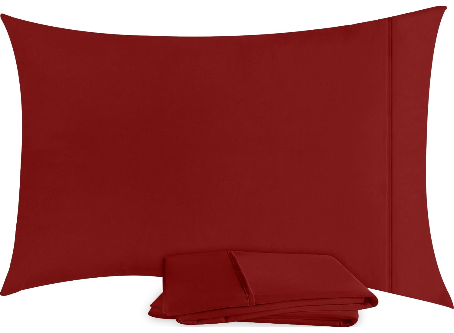 Foto 4 pulgar | Fundas De Almohada Utopia Bedding Standard, 20 X 26 Cm, 2 Unidades, Color Rojo - Venta Internacional.