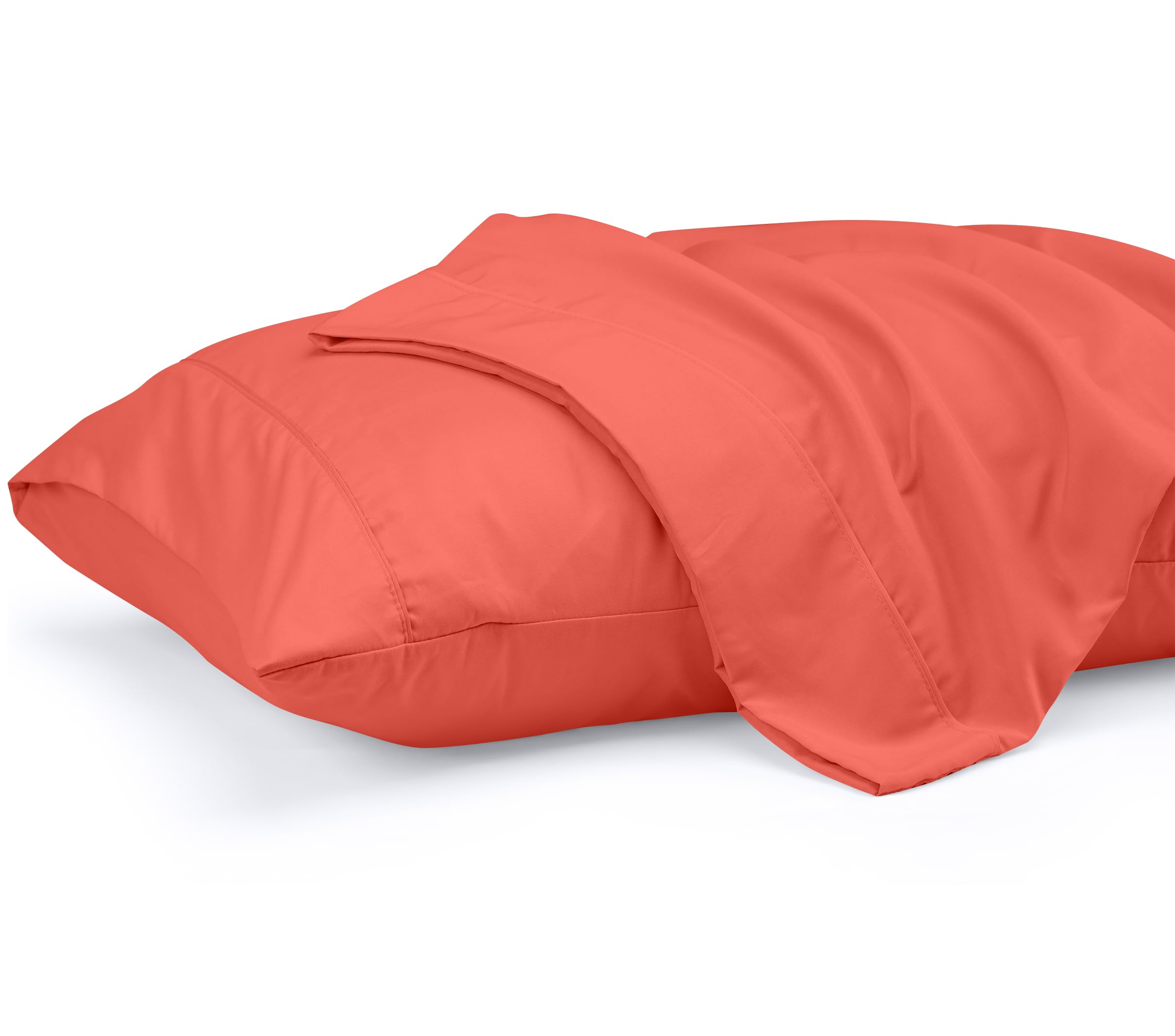 Fundas De Almohada Utopia Bedding King De 50 X 100 Cm, Paquete De 2 Unidades, Color Coral - Venta Internacional.