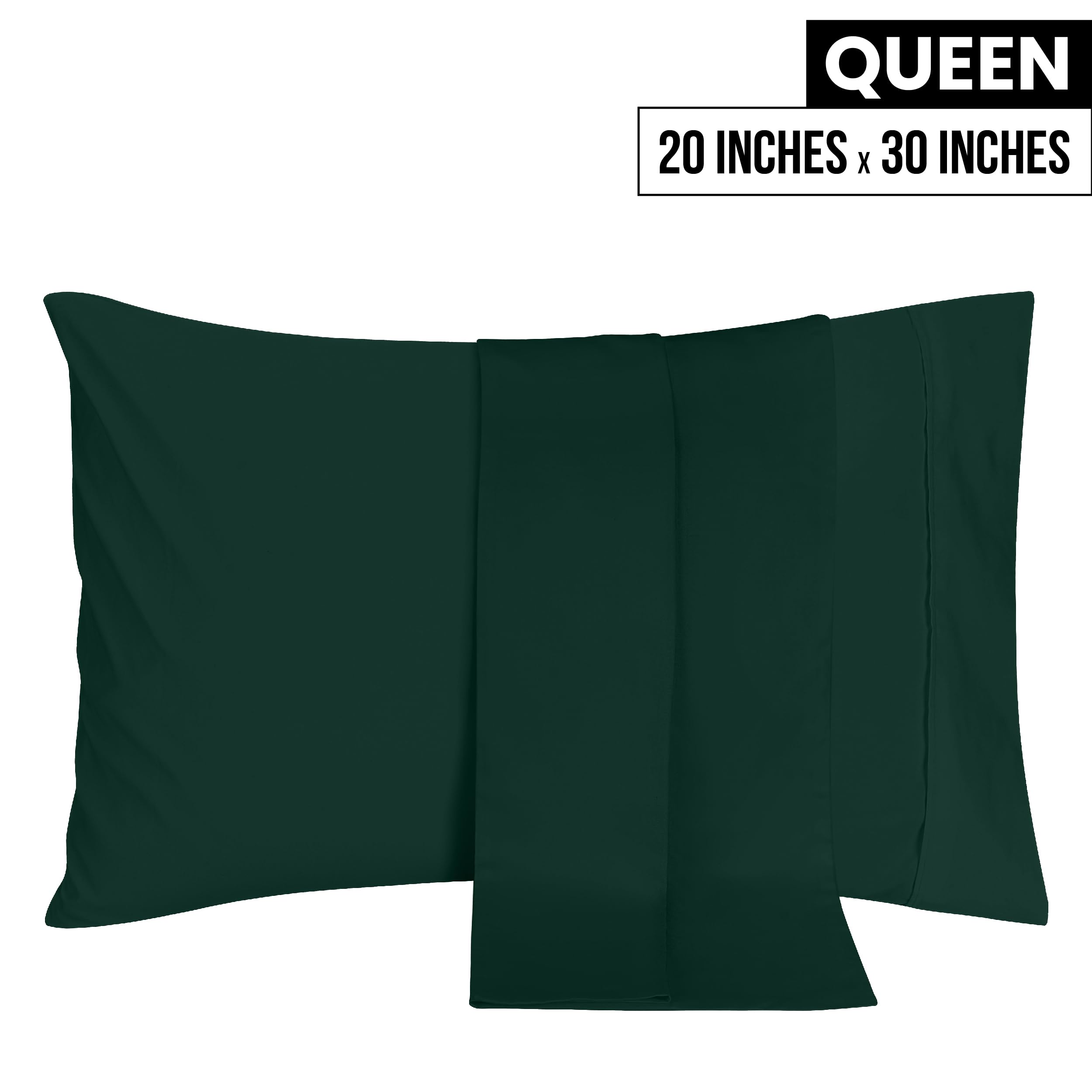 Foto 3 pulgar | Pack De 2 Fundas De Almohada Utopia Bedding Queen Emerald De Microfibra - Venta Internacional.