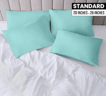 Foto 2 | Fundas De Almohada Utopia Bedding Estándar De 20 X 26 Cm, Paquete De 4 Unidades, Color Azul Spa - Venta Internacional.