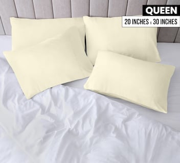 Foto 2 | Funda De Almohada Utopia Bedding Queen, Paquete De 4 Unidades, Microfibra, 50 X 75 Cm, Color Marfil - Venta Internacio